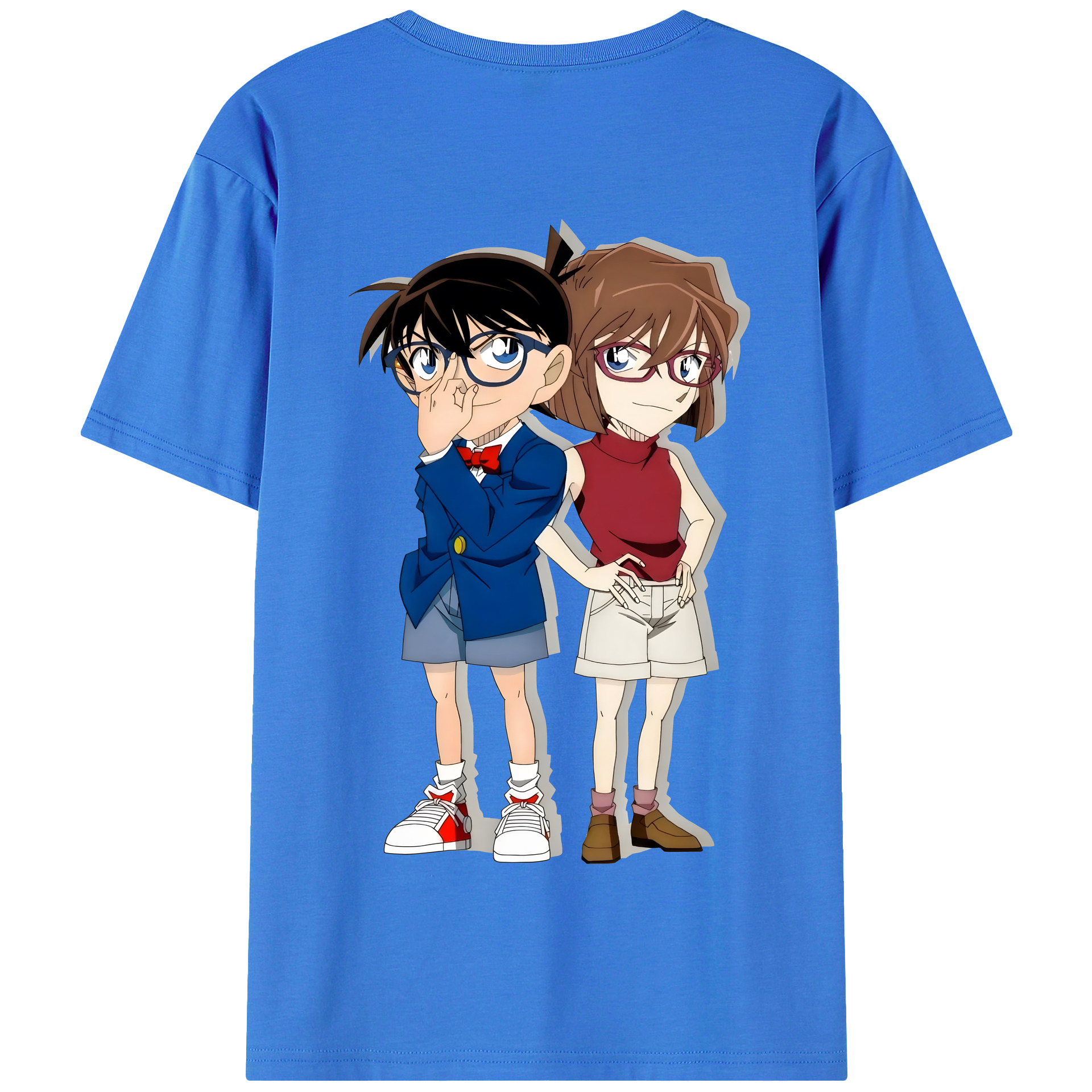（画像用） 名探偵コナン 灰原 哀 はいばら あい Detective Conan Anita Hailey、Vi Graythorn Haibara Ai 綿100％半袖Tシャツ（背面プリント）