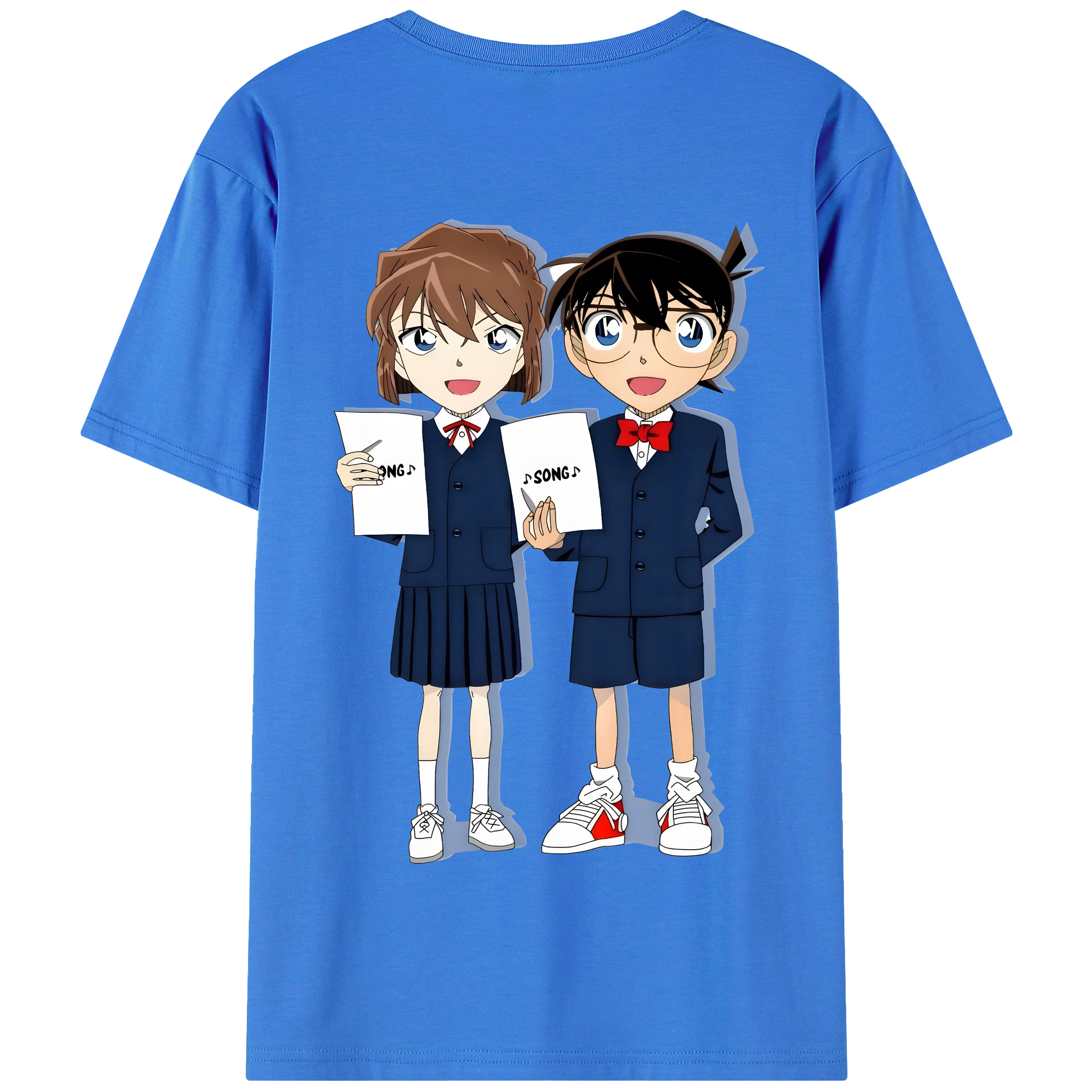 （画像用） 名探偵コナン 灰原 哀 はいばら あい Detective Conan Anita Hailey、Vi Graythorn Haibara Ai 綿100％半袖Tシャツ（背面プリント）