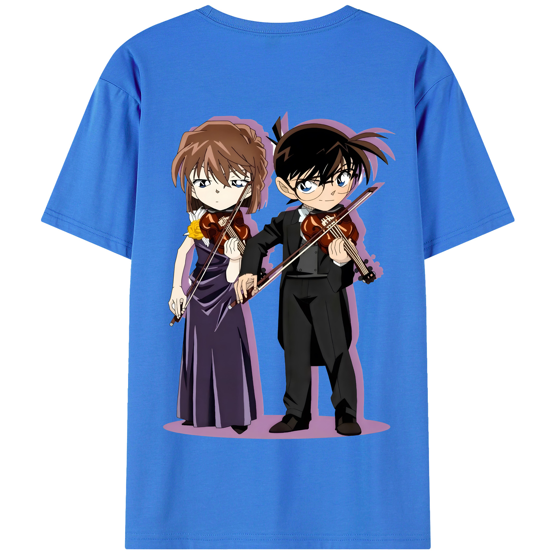 （画像用） 名探偵コナン 灰原 哀 はいばら あい Detective Conan Anita Hailey、Vi Graythorn Haibara Ai 綿100％半袖Tシャツ（背面プリント）