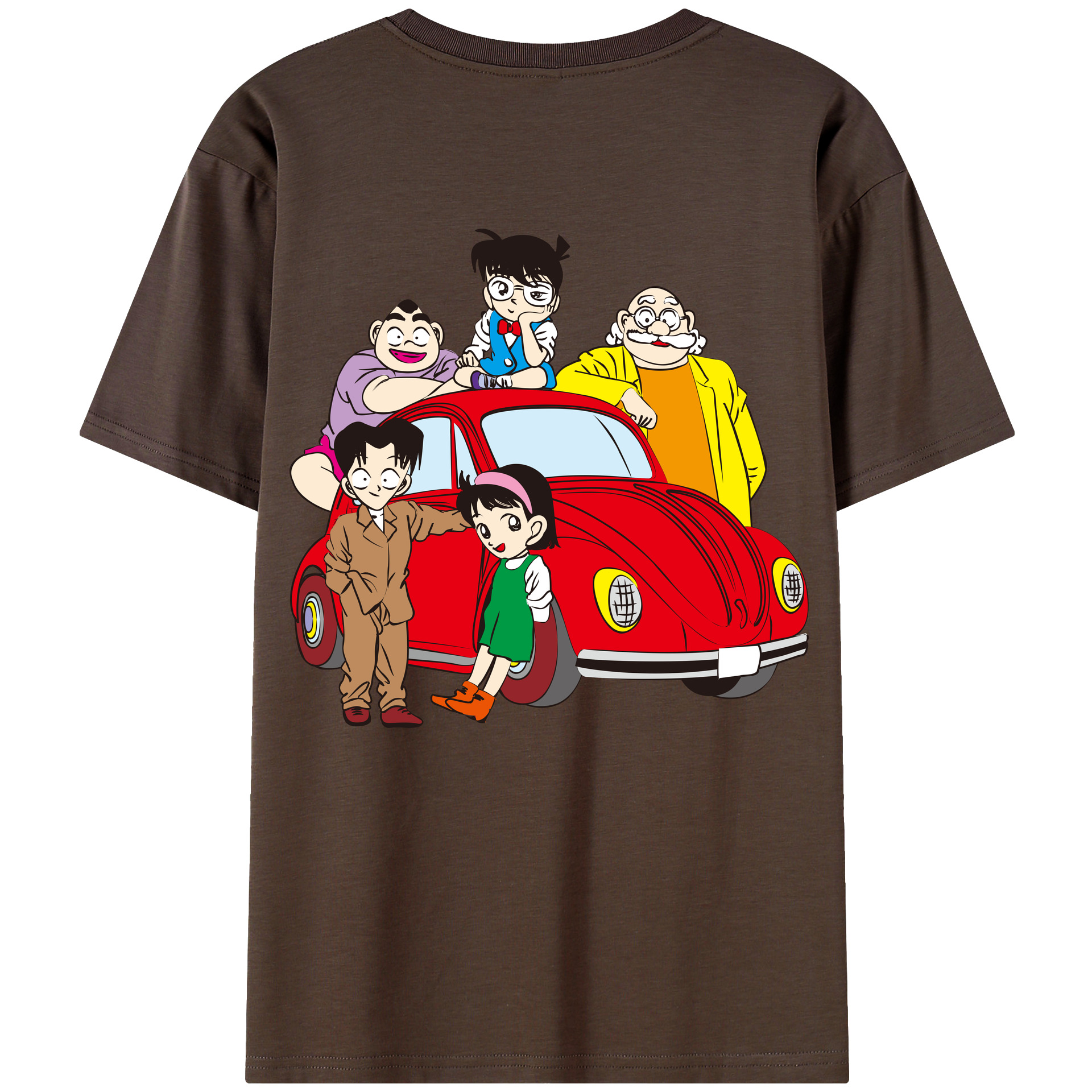 （画像用） 名探偵コナン Detective Conan 綿100％半袖Tシャツ（背面プリント）