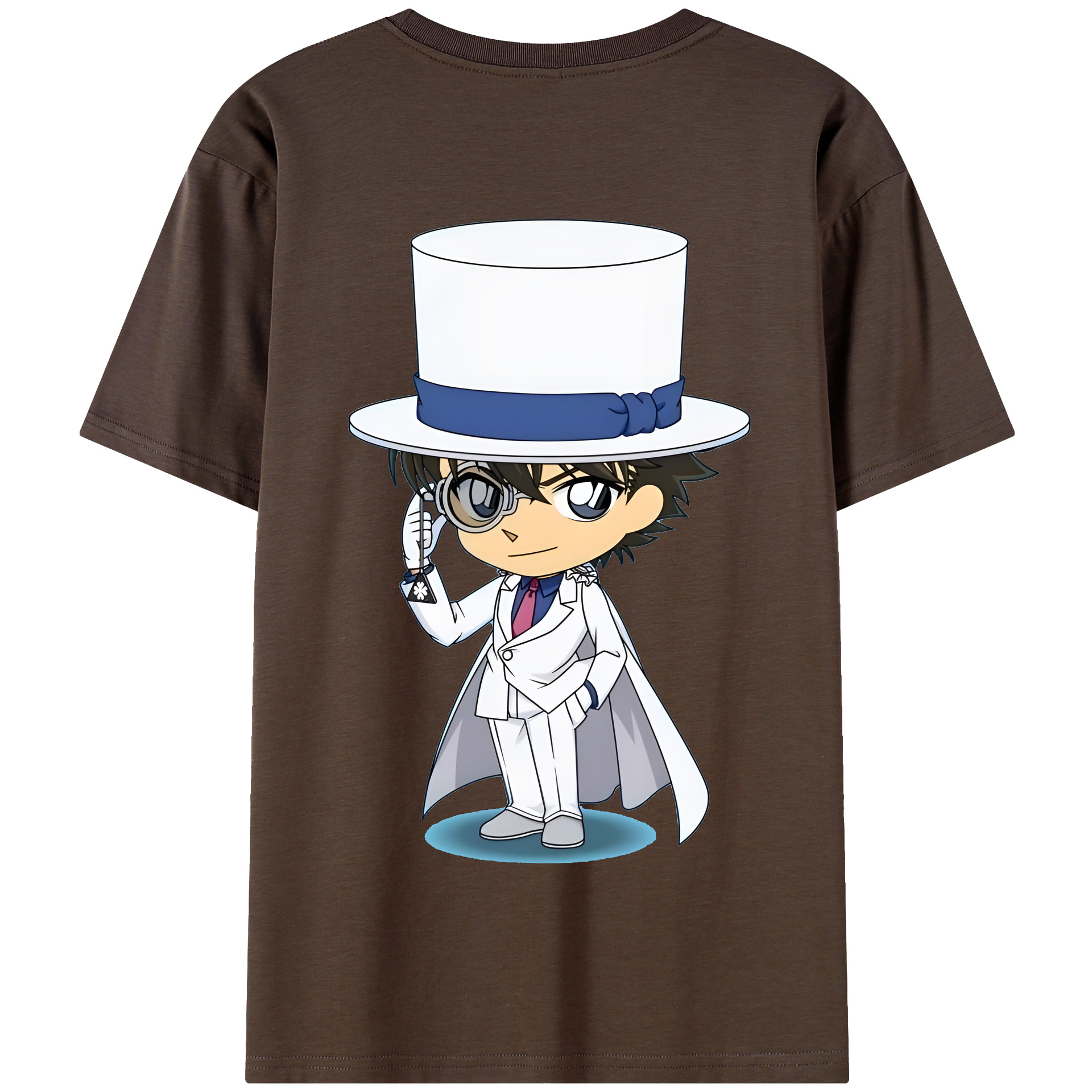 （画像用） 名探偵コナン くろば かいと Detective Conan Kuroba Kaito 綿100％半袖Tシャツ（背面プリント）
