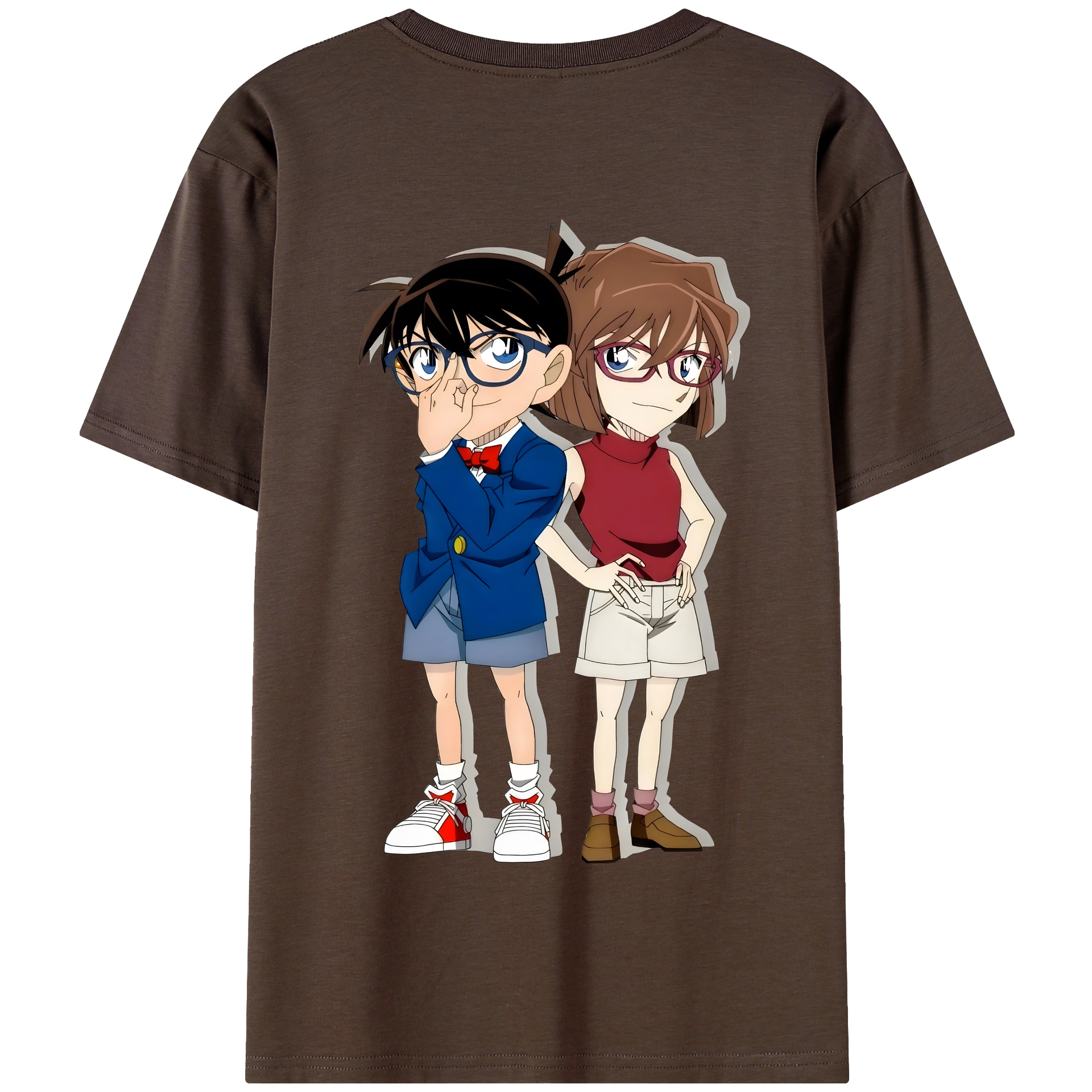 （画像用） 名探偵コナン 灰原 哀 はいばら あい Detective Conan Anita Hailey、Vi Graythorn Haibara Ai 綿100％半袖Tシャツ（背面プリント）