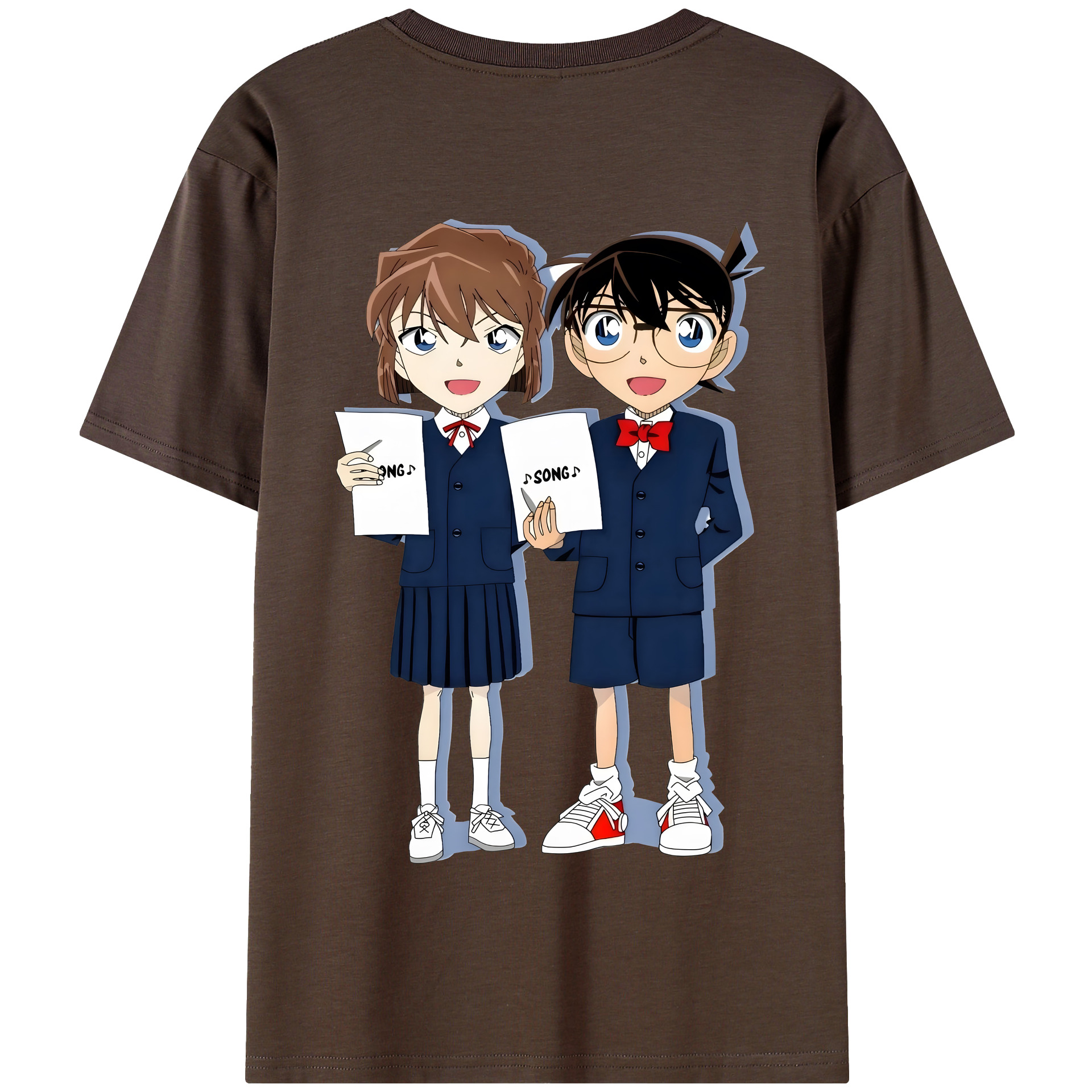 （画像用） 名探偵コナン 灰原 哀 はいばら あい Detective Conan Anita Hailey、Vi Graythorn Haibara Ai 綿100％半袖Tシャツ（背面プリント）