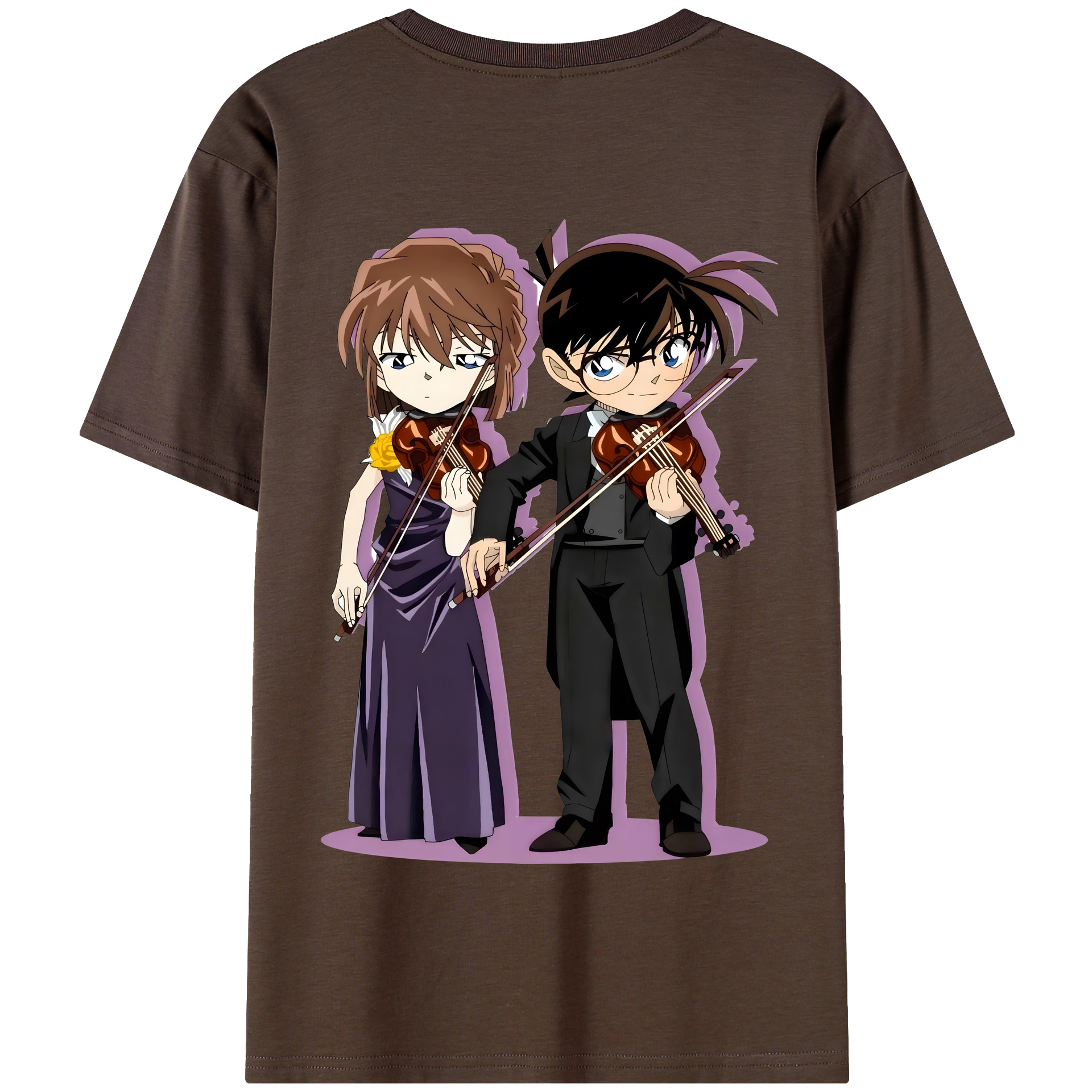 （画像用） 名探偵コナン 灰原 哀 はいばら あい Detective Conan Anita Hailey、Vi Graythorn Haibara Ai 綿100％半袖Tシャツ（背面プリント）