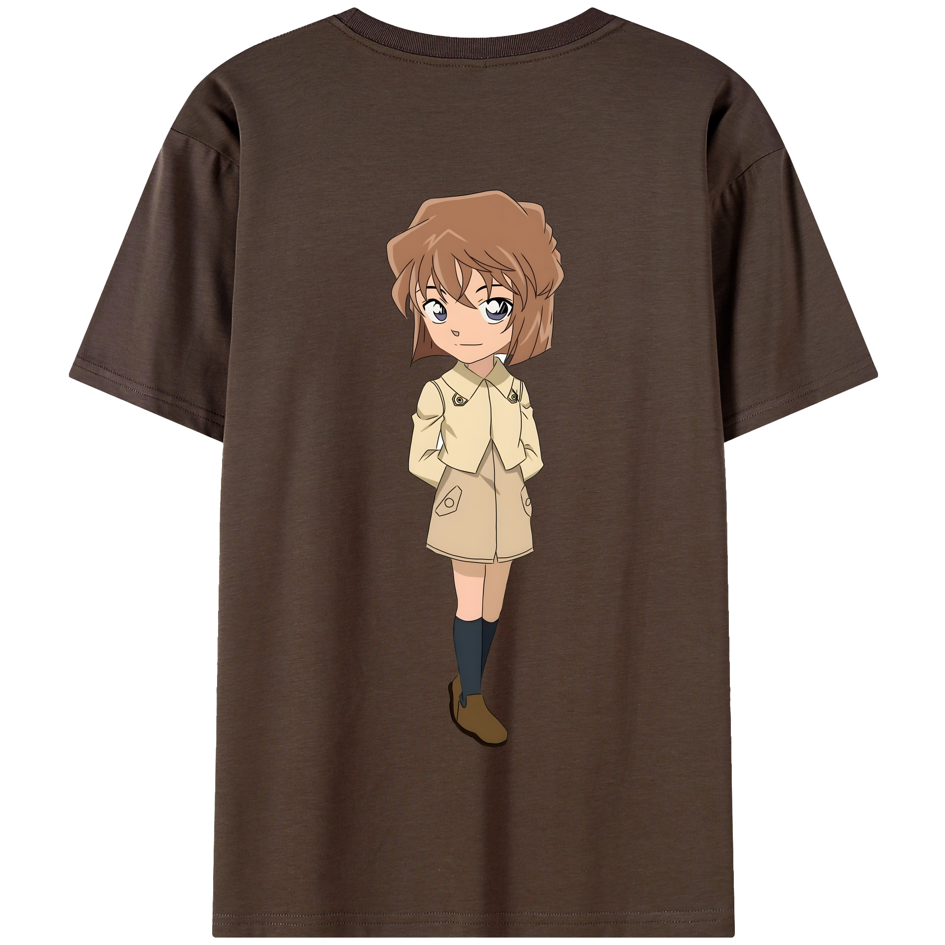（画像用） 名探偵コナン 灰原 哀 はいばら あい Detective Conan Anita Hailey、Vi Graythorn Haibara Ai 綿100％半袖Tシャツ（背面プリント）