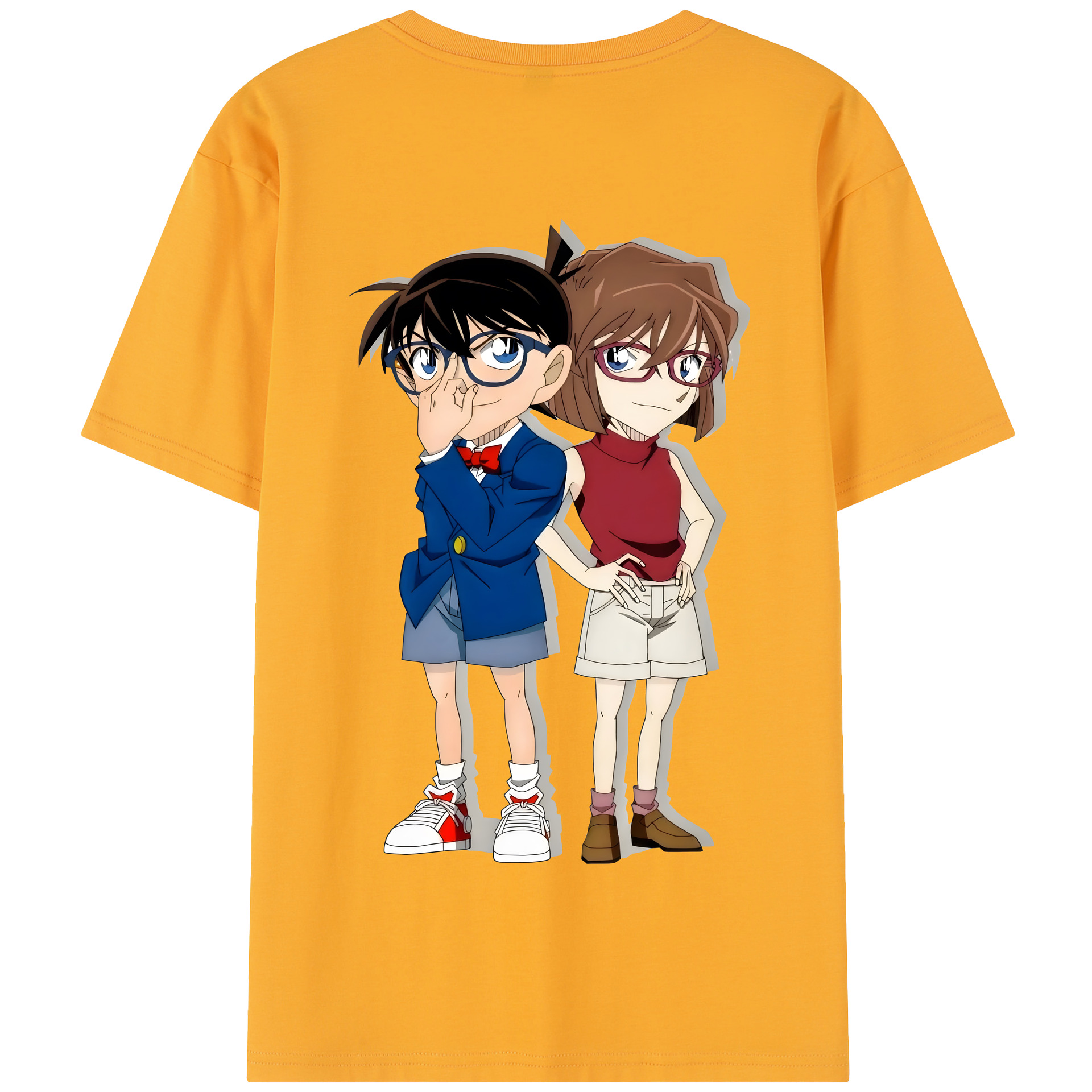 （画像用） 名探偵コナン 灰原 哀 はいばら あい Detective Conan Anita Hailey、Vi Graythorn Haibara Ai 綿100％半袖Tシャツ（背面プリント）