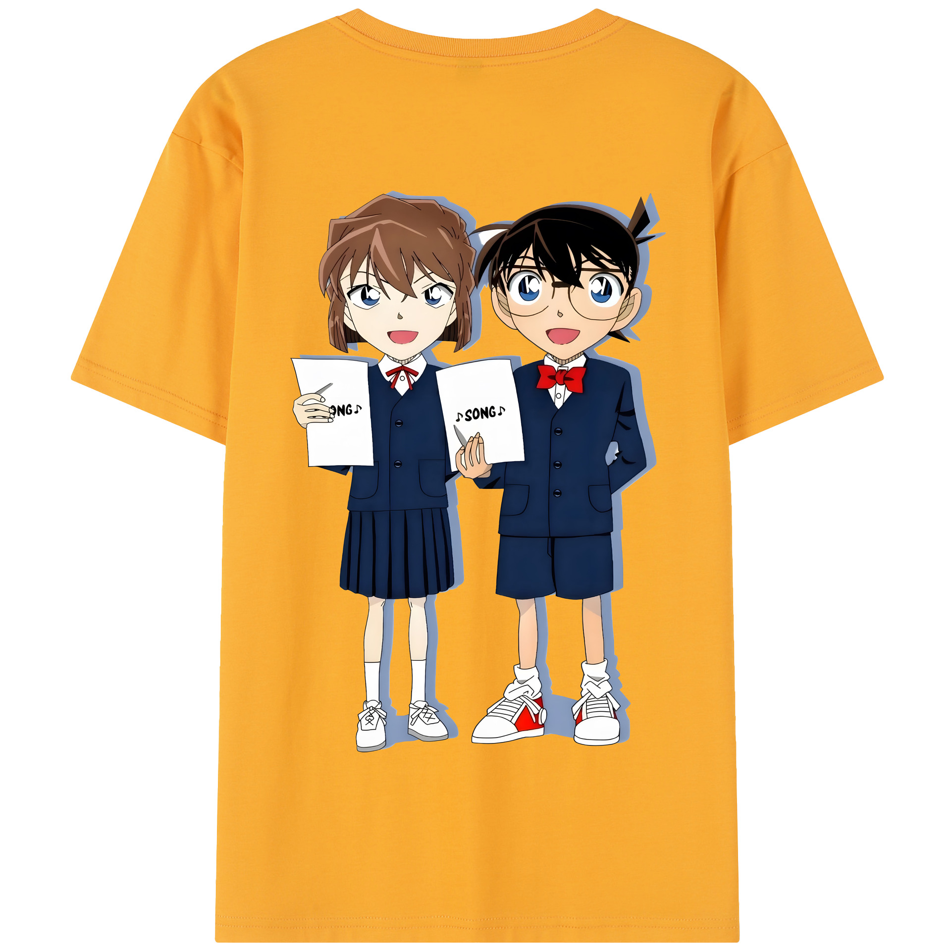 （画像用） 名探偵コナン 灰原 哀 はいばら あい Detective Conan Anita Hailey、Vi Graythorn Haibara Ai 綿100％半袖Tシャツ（背面プリント）