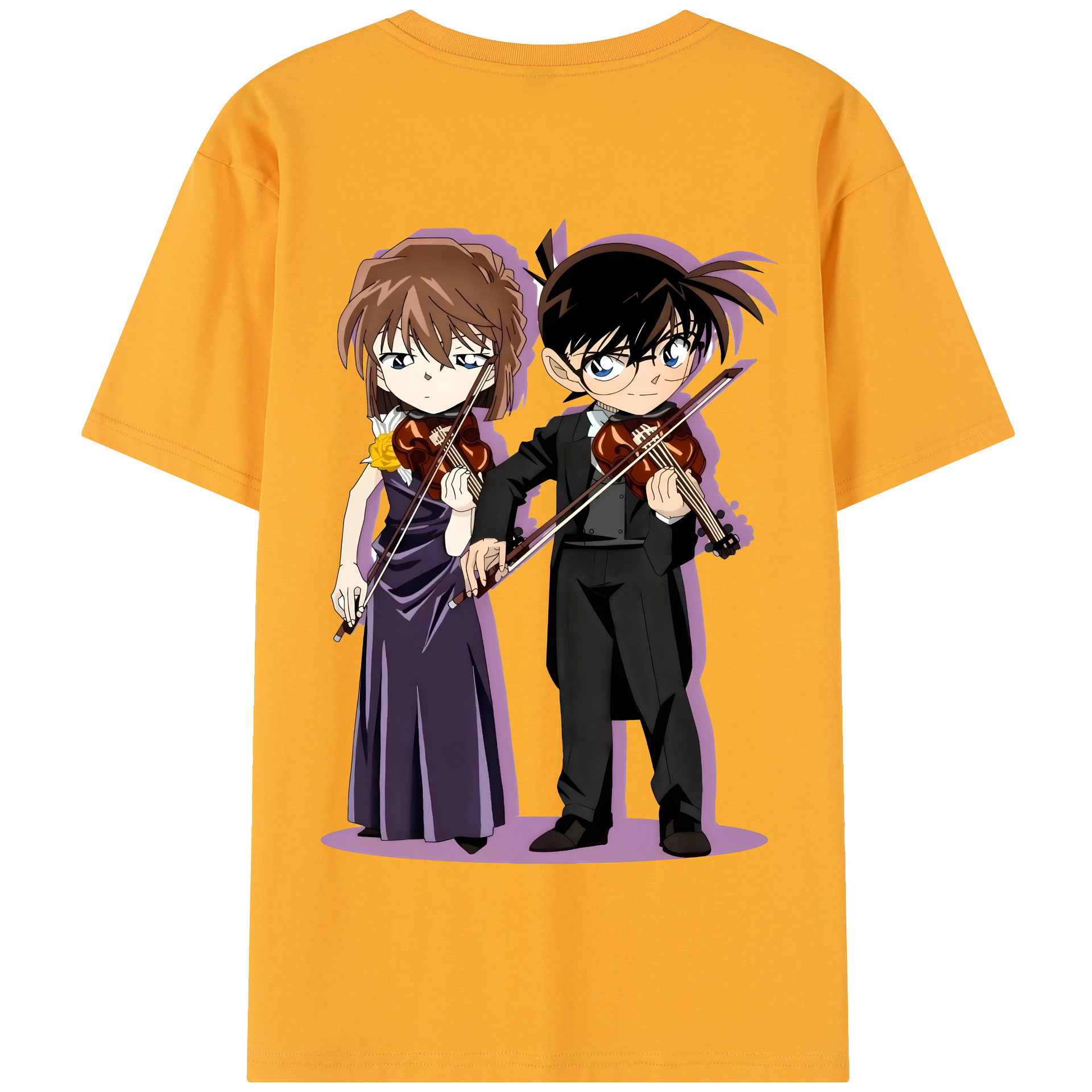（画像用） 名探偵コナン 灰原 哀 はいばら あい Detective Conan Anita Hailey、Vi Graythorn Haibara Ai 綿100％半袖Tシャツ（背面プリント）