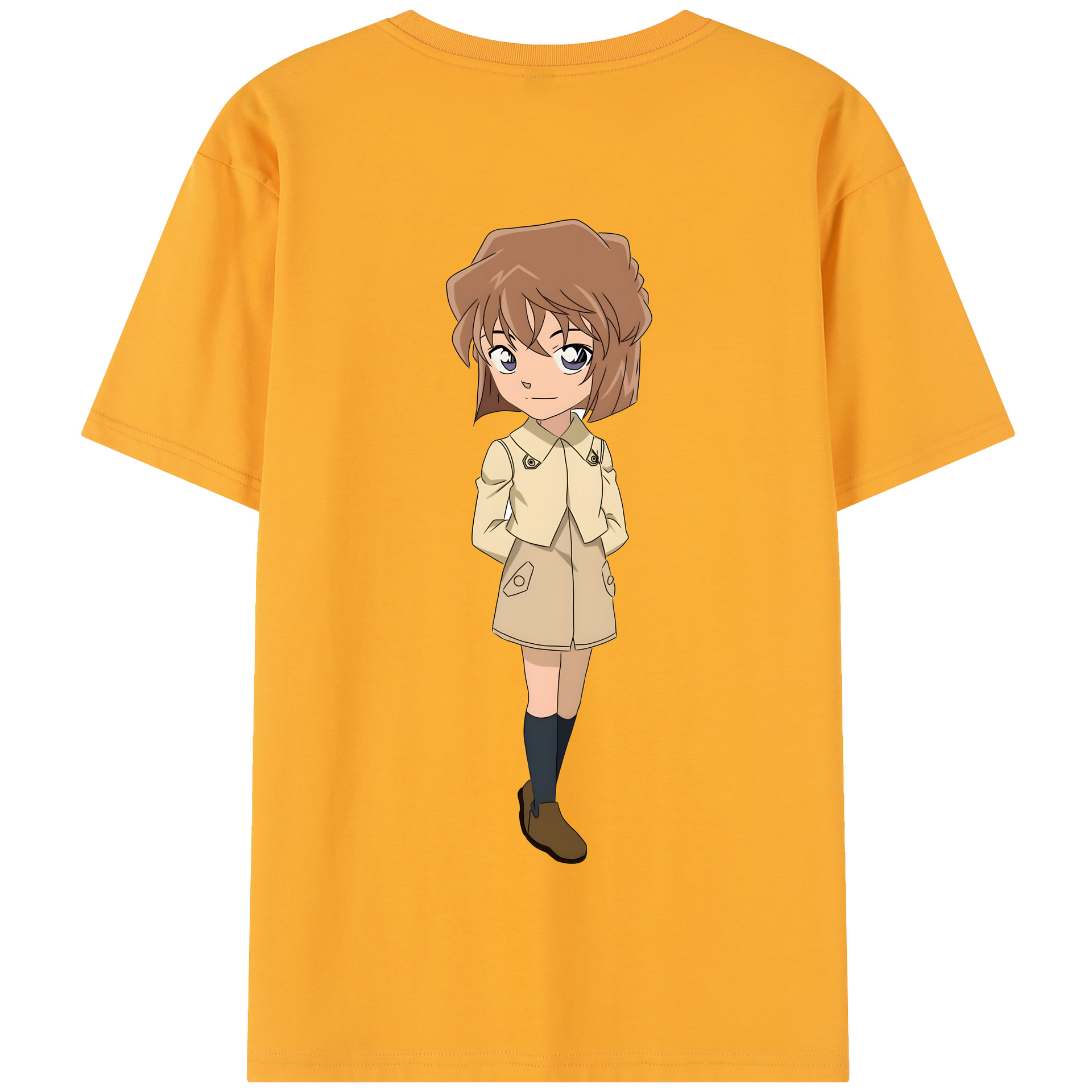 （画像用） 名探偵コナン 灰原 哀 はいばら あい Detective Conan Anita Hailey、Vi Graythorn Haibara Ai 綿100％半袖Tシャツ（背面プリント）