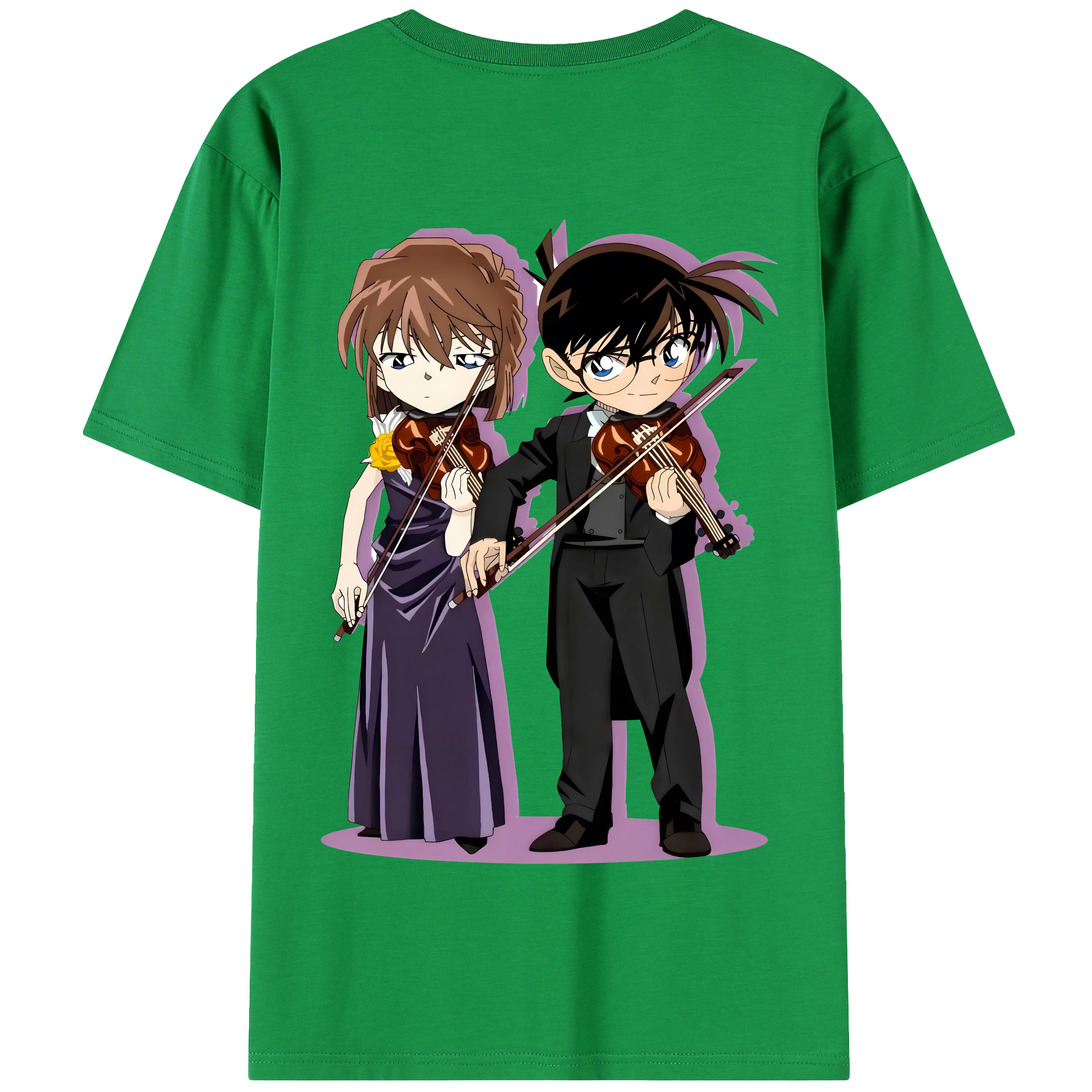 （画像用） 名探偵コナン 灰原 哀 はいばら あい Detective Conan Anita Hailey、Vi Graythorn Haibara Ai 綿100％半袖Tシャツ（背面プリント）