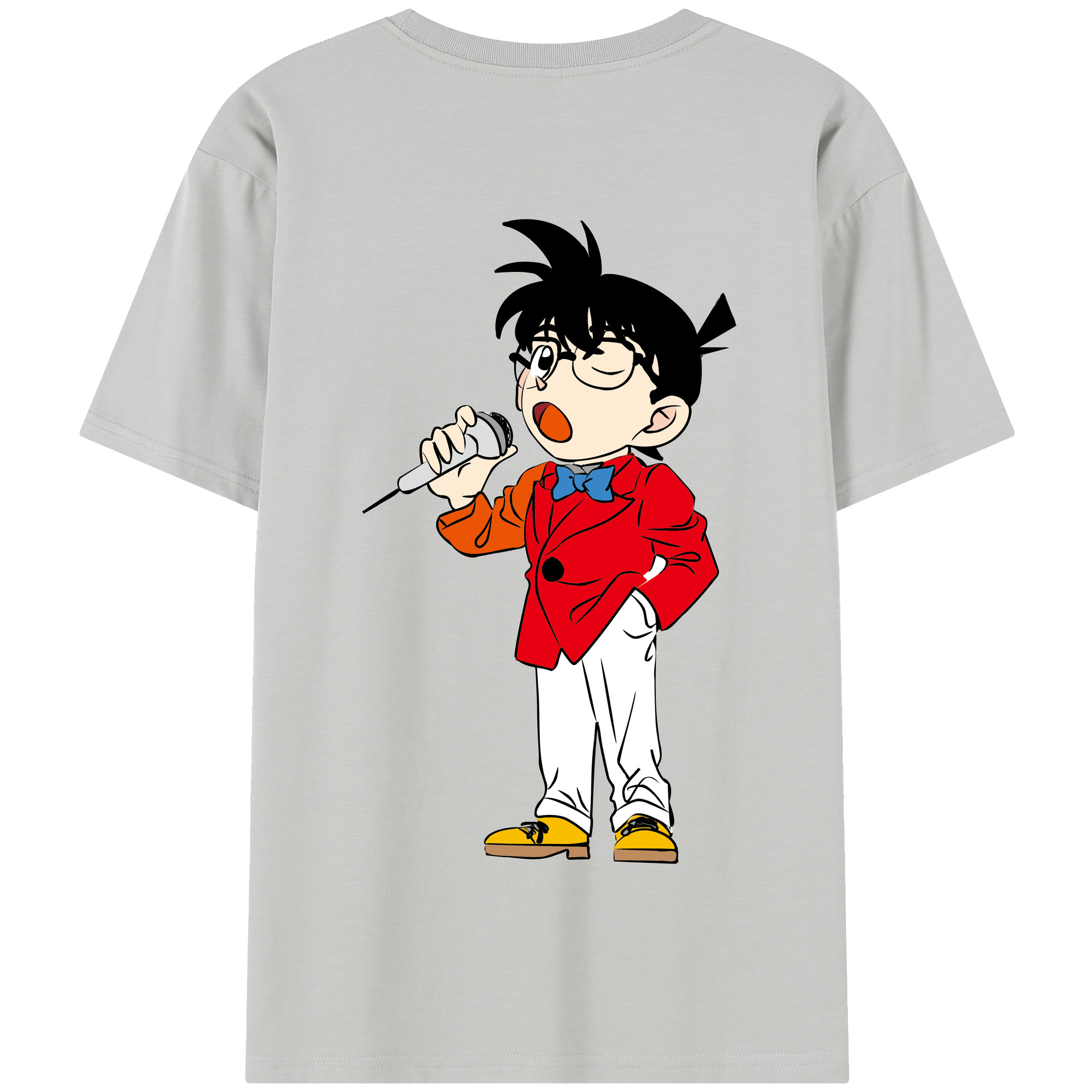 （画像用） 名探偵コナン 江戸川 コナン Detective Conan Conan Edogawa 綿100％半袖Tシャツ（背面プリント）
