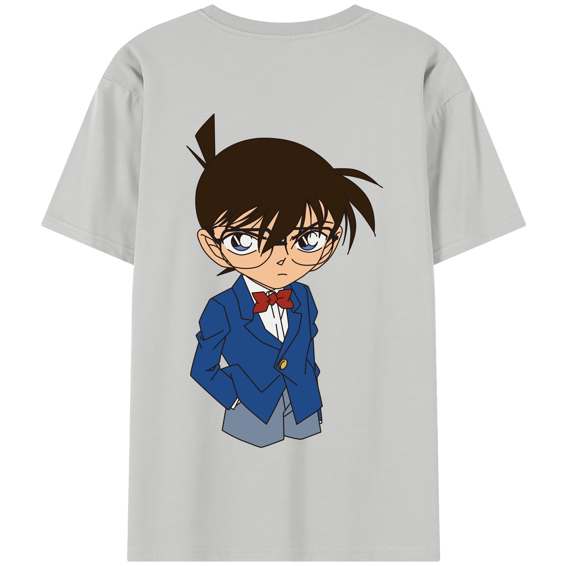（画像用） 名探偵コナン 江戸川 コナン Detective Conan Conan Edogawa 綿100％半袖Tシャツ（背面プリント）