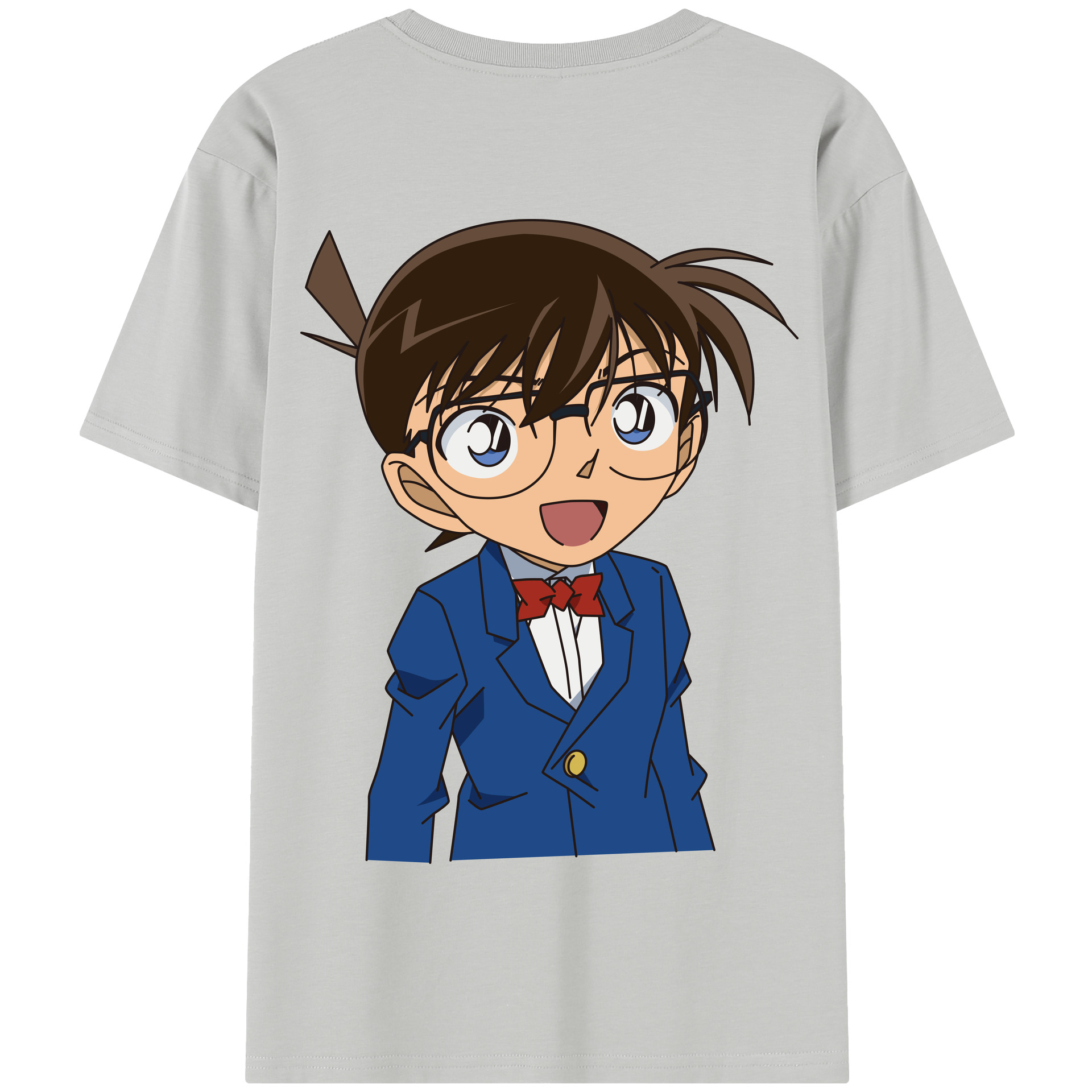 （画像用） 名探偵コナン 江戸川 コナン Detective Conan Conan Edogawa 綿100％半袖Tシャツ（背面プリント）