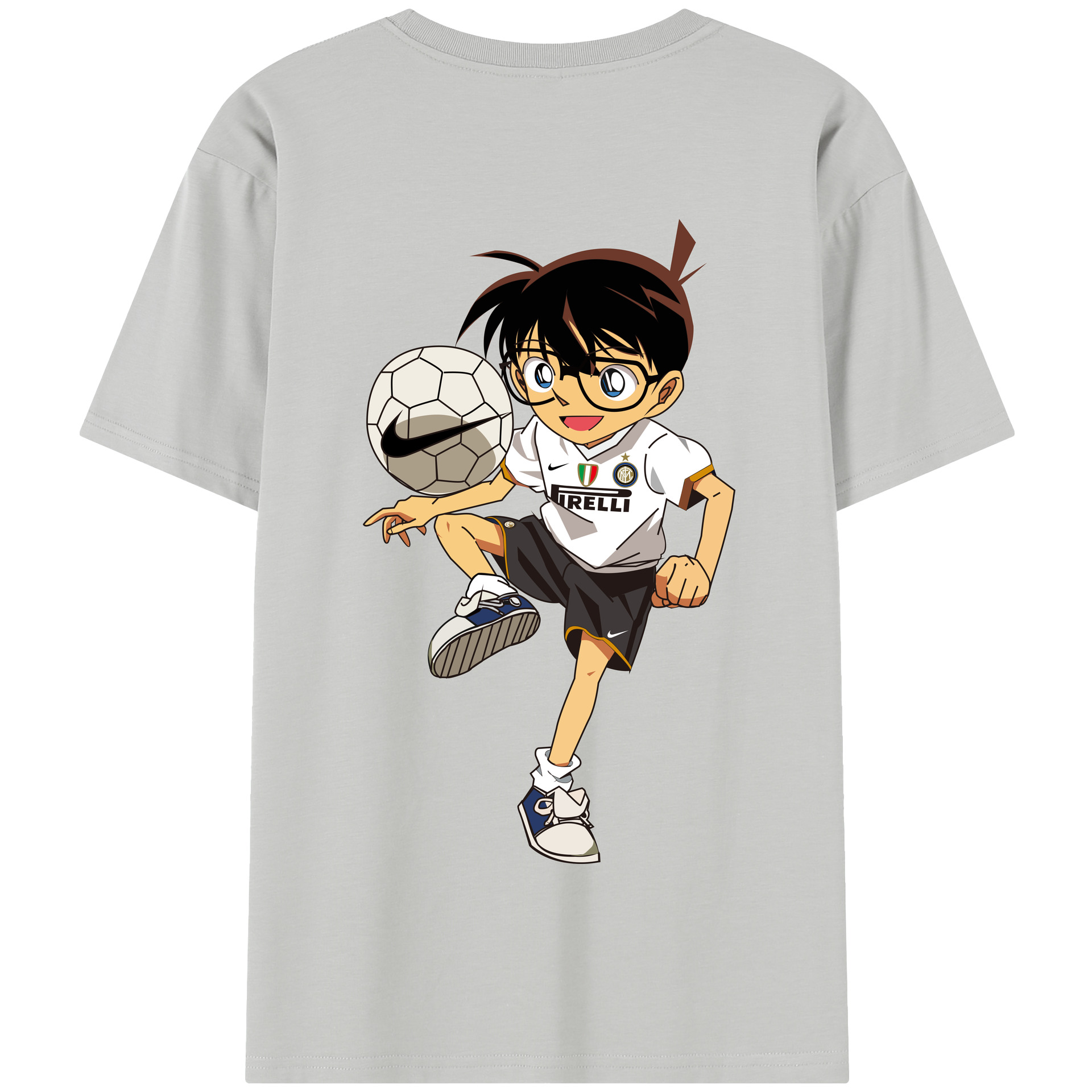 （画像用） 名探偵コナン 江戸川 コナン Detective Conan Conan Edogawa 綿100％半袖Tシャツ（背面プリント）