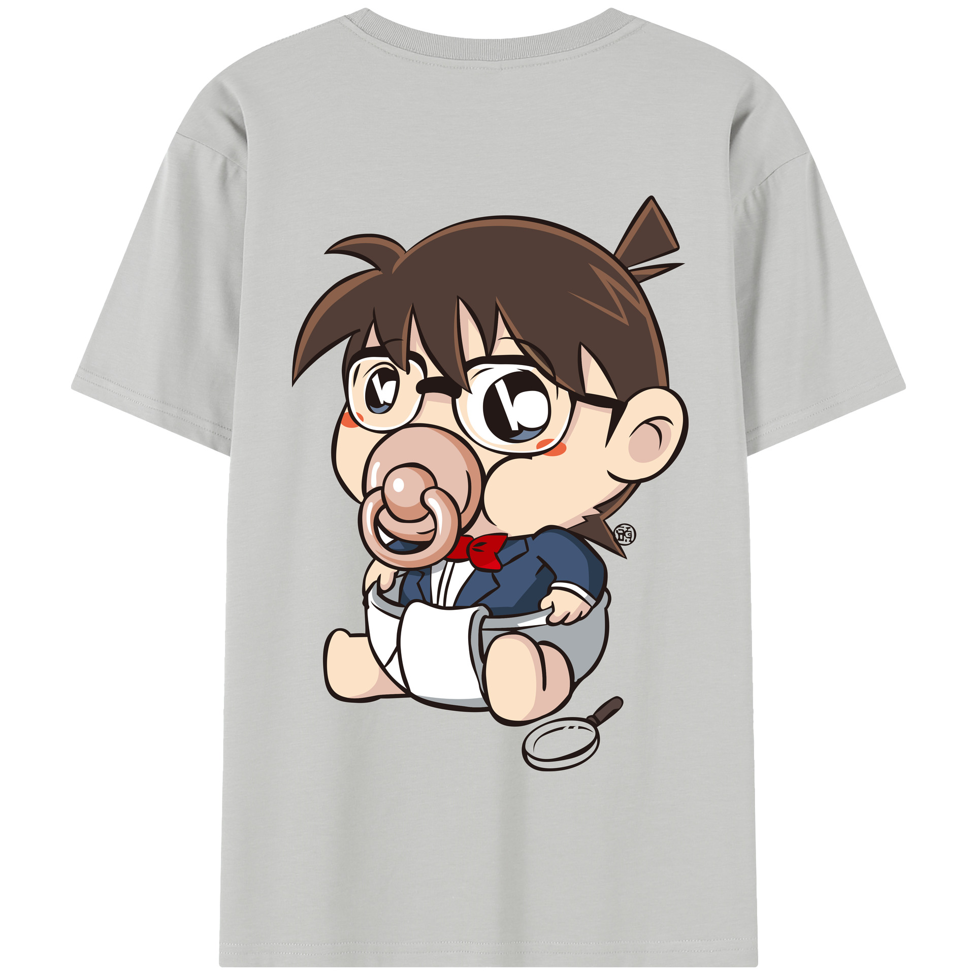 （画像用） 名探偵コナン 江戸川 コナン Detective Conan Conan Edogawa 綿100％半袖Tシャツ（背面プリント）
