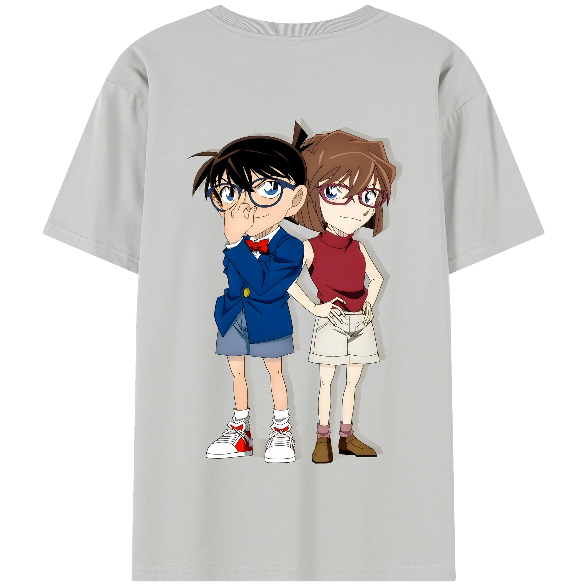（画像用） 名探偵コナン 灰原 哀 はいばら あい Detective Conan Anita Hailey、Vi Graythorn Haibara Ai 綿100％半袖Tシャツ（背面プリント）