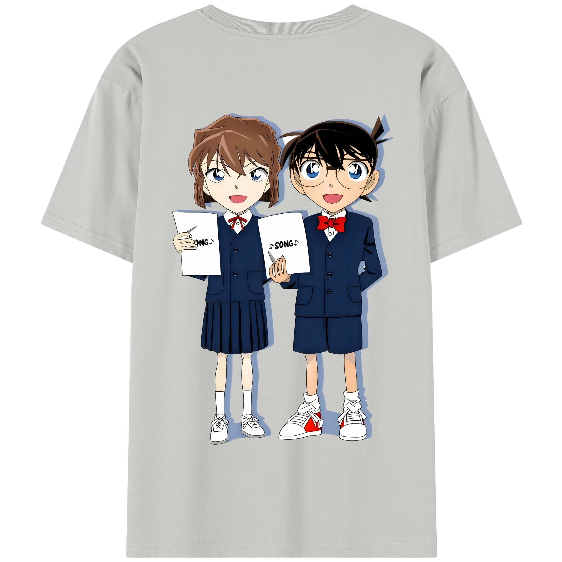 （画像用） 名探偵コナン 灰原 哀 はいばら あい Detective Conan Anita Hailey、Vi Graythorn Haibara Ai 綿100％半袖Tシャツ（背面プリント）