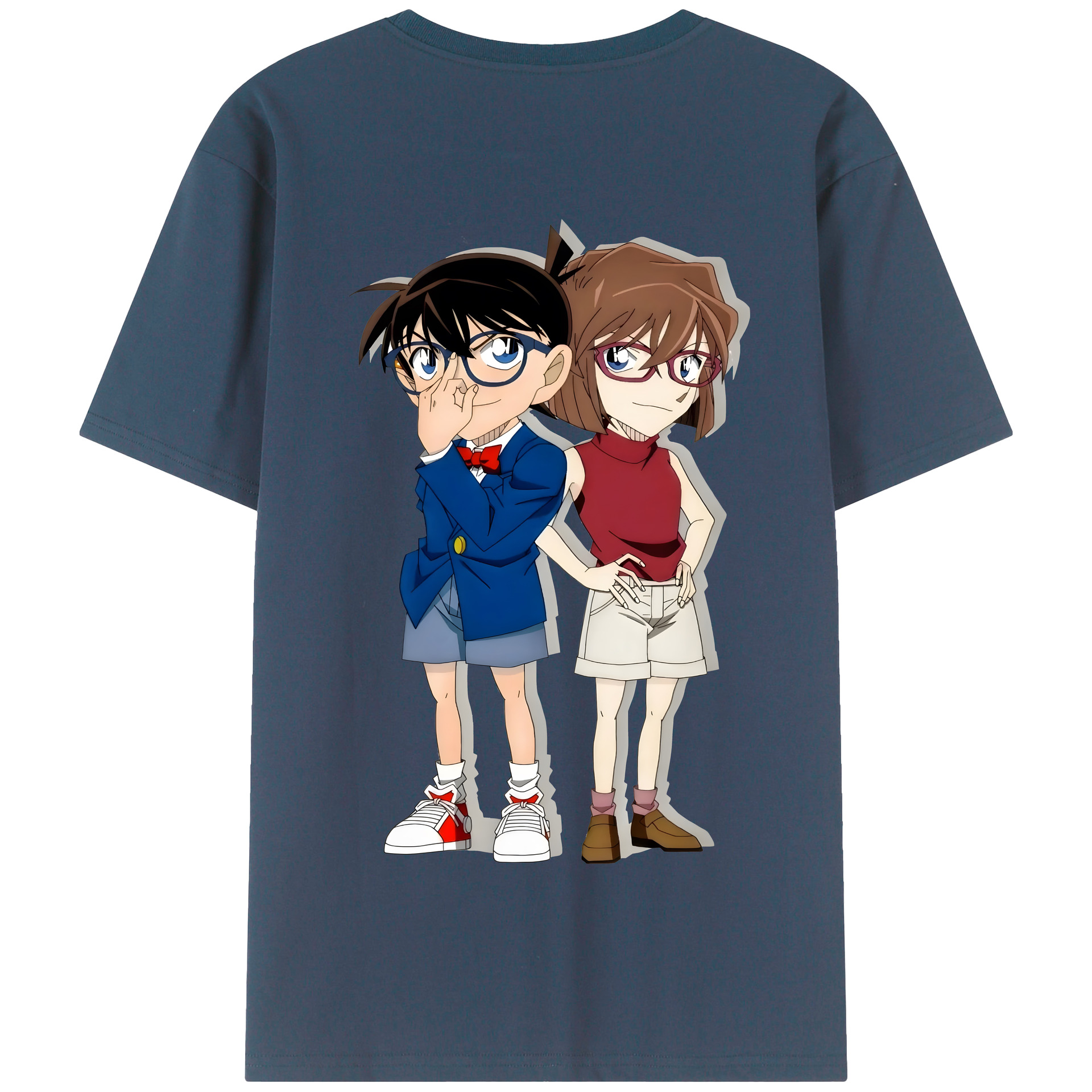 （画像用） 名探偵コナン 灰原 哀 はいばら あい Detective Conan Anita Hailey、Vi Graythorn Haibara Ai 綿100％半袖Tシャツ（背面プリント）