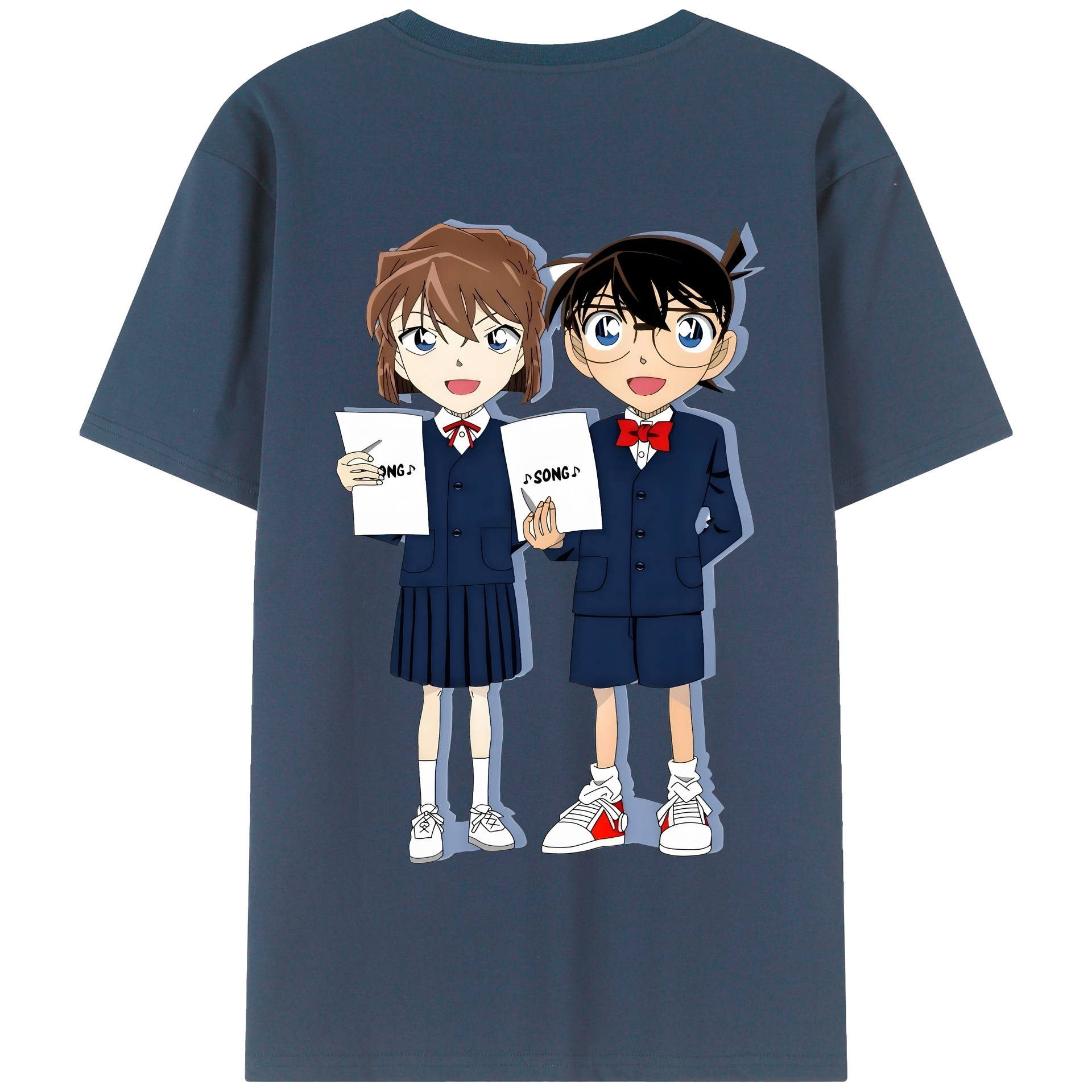 （画像用） 名探偵コナン 灰原 哀 はいばら あい Detective Conan Anita Hailey、Vi Graythorn Haibara Ai 綿100％半袖Tシャツ（背面プリント）