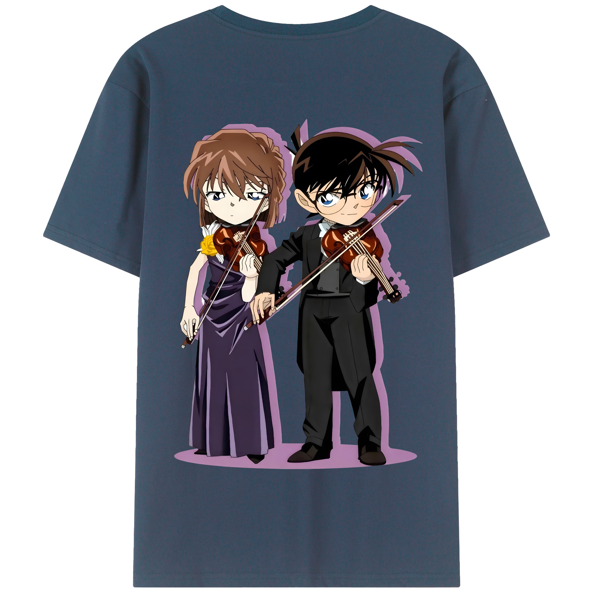 （画像用） 名探偵コナン 灰原 哀 はいばら あい Detective Conan Anita Hailey、Vi Graythorn Haibara Ai 綿100％半袖Tシャツ（背面プリント）