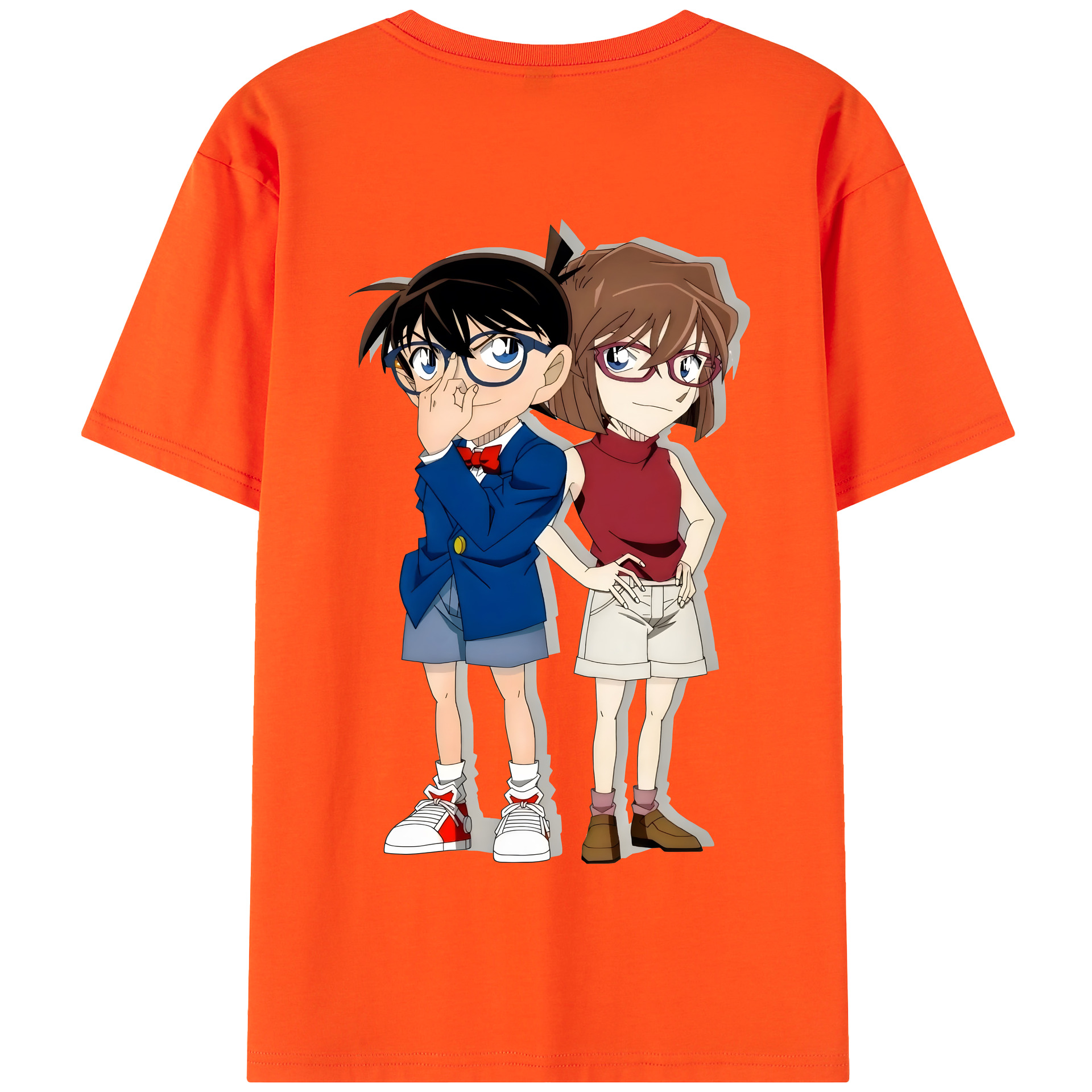 （画像用） 名探偵コナン 灰原 哀 はいばら あい Detective Conan Anita Hailey、Vi Graythorn Haibara Ai 綿100％半袖Tシャツ（背面プリント）