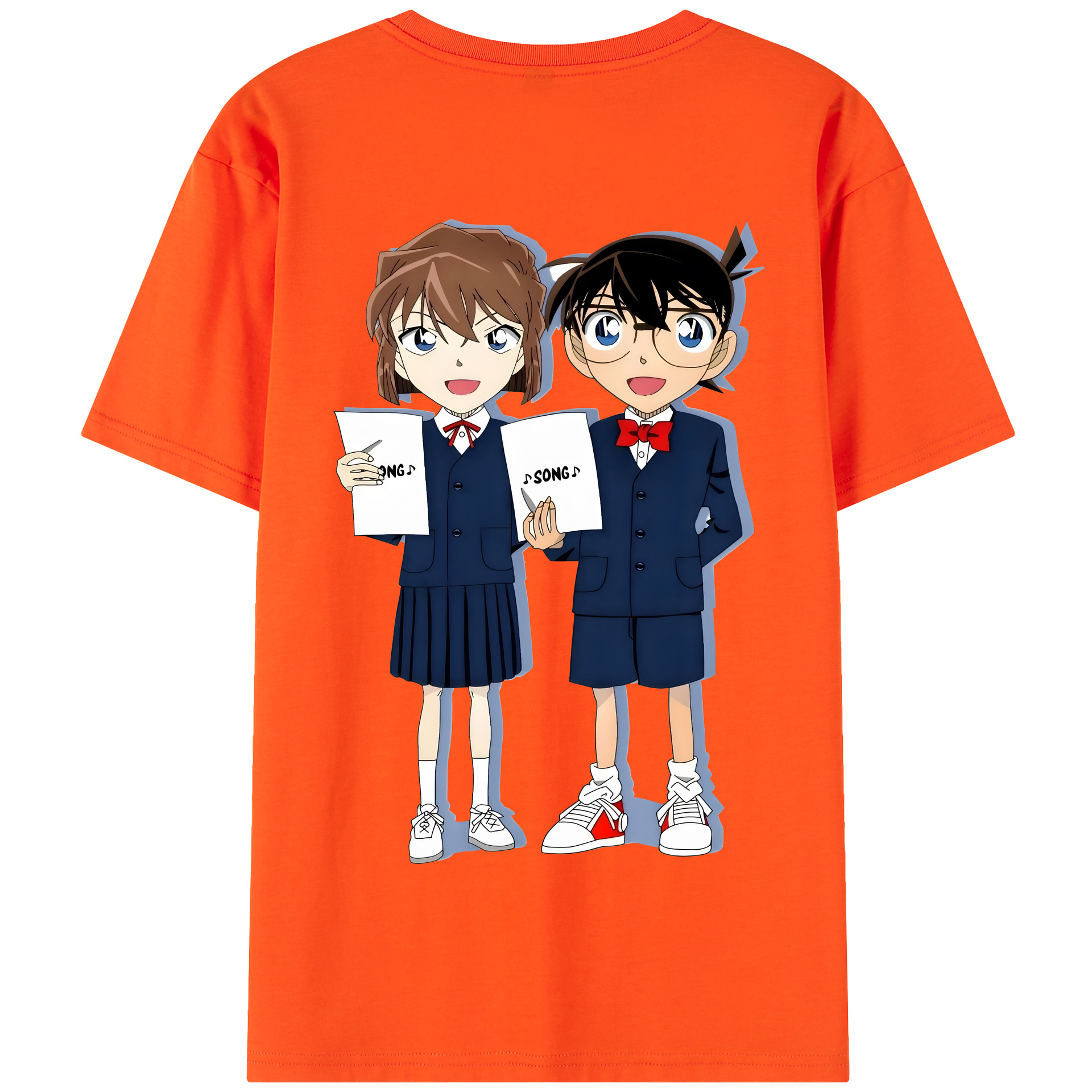 （画像用） 名探偵コナン 灰原 哀 はいばら あい Detective Conan Anita Hailey、Vi Graythorn Haibara Ai 綿100％半袖Tシャツ（背面プリント）