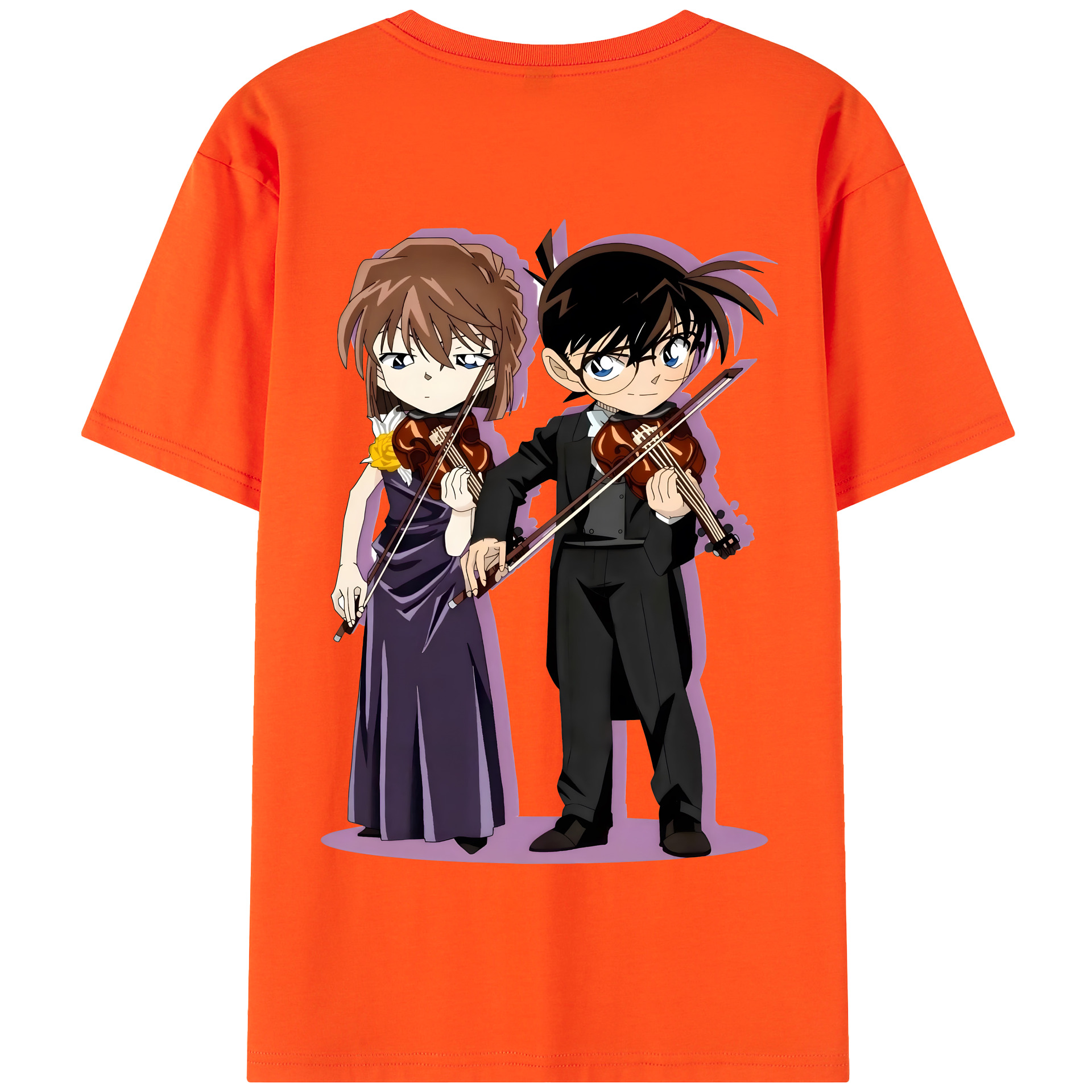 （画像用） 名探偵コナン 灰原 哀 はいばら あい Detective Conan Anita Hailey、Vi Graythorn Haibara Ai 綿100％半袖Tシャツ（背面プリント）