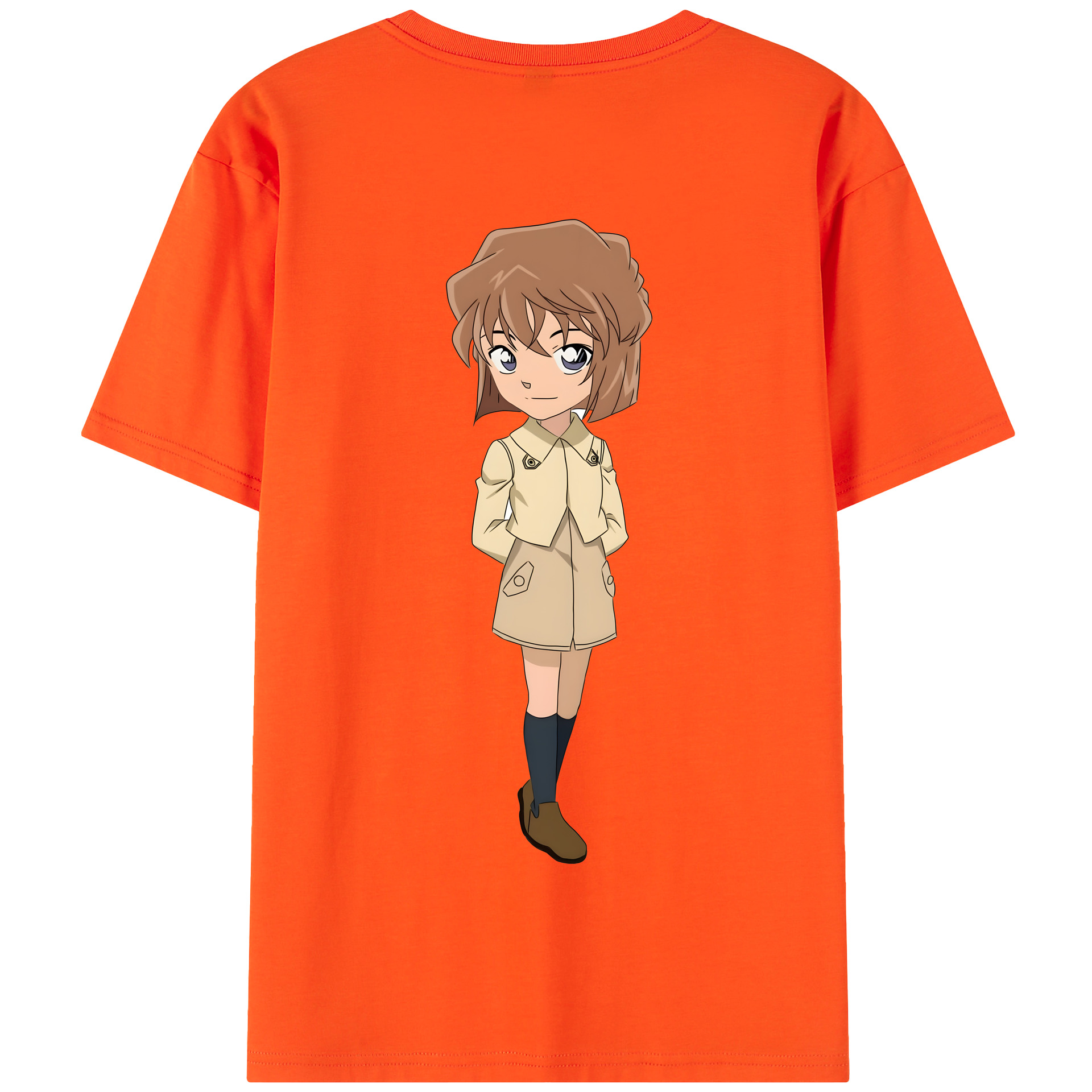 （画像用） 名探偵コナン 灰原 哀 はいばら あい Detective Conan Anita Hailey、Vi Graythorn Haibara Ai 綿100％半袖Tシャツ（背面プリント）