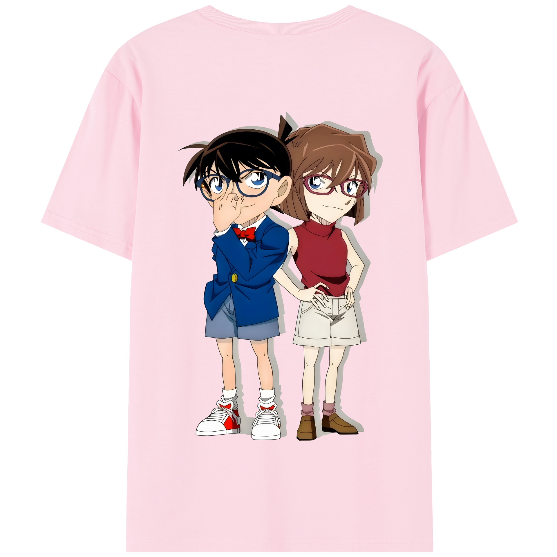 （画像用） 名探偵コナン 灰原 哀 はいばら あい Detective Conan Anita Hailey、Vi Graythorn Haibara Ai 綿100％半袖Tシャツ（背面プリント）