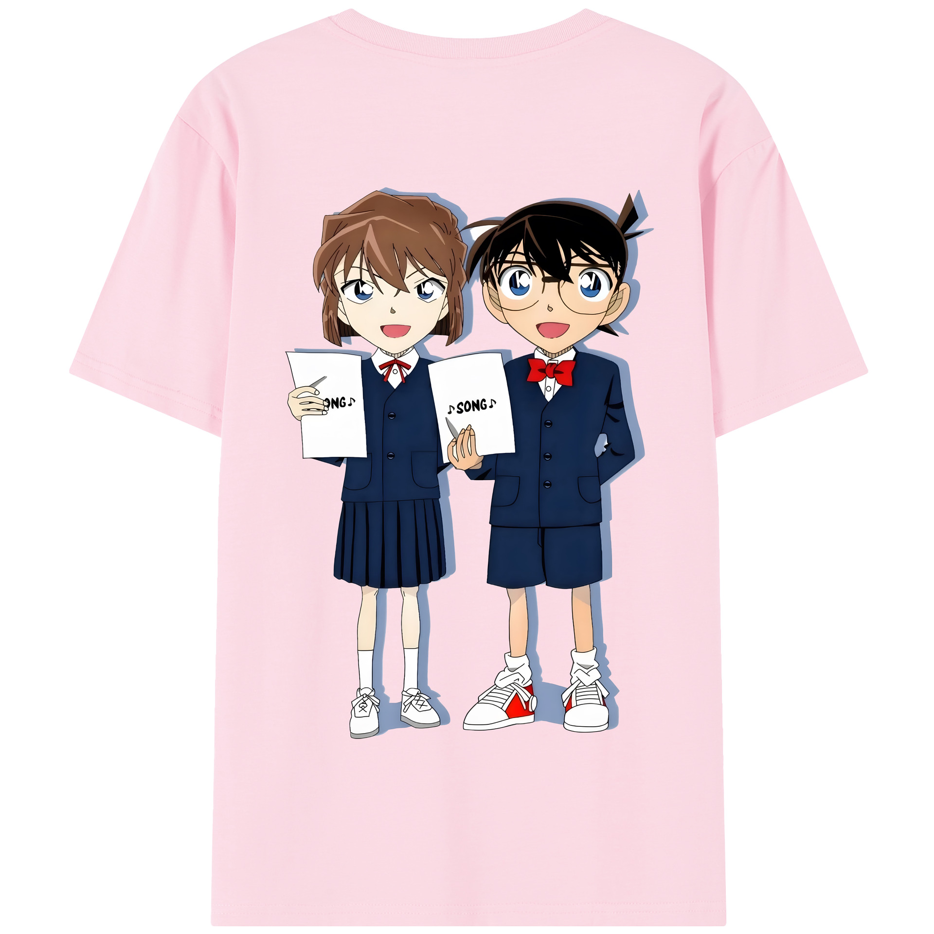（画像用） 名探偵コナン 灰原 哀 はいばら あい Detective Conan Anita Hailey、Vi Graythorn Haibara Ai 綿100％半袖Tシャツ（背面プリント）