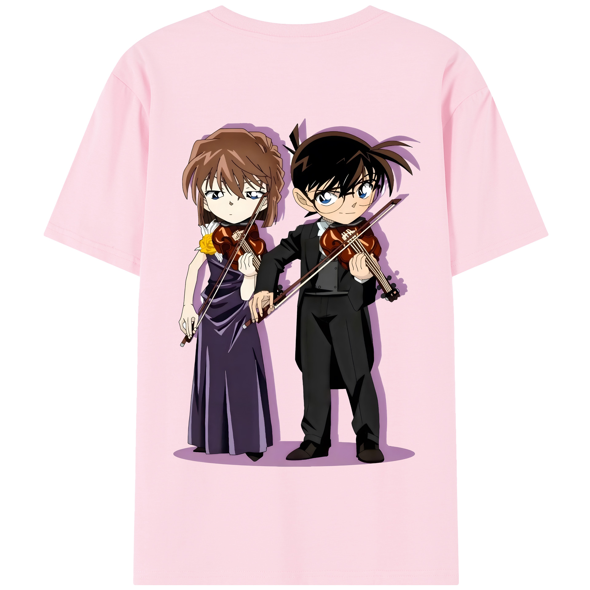 （画像用） 名探偵コナン 灰原 哀 はいばら あい Detective Conan Anita Hailey、Vi Graythorn Haibara Ai 綿100％半袖Tシャツ（背面プリント）