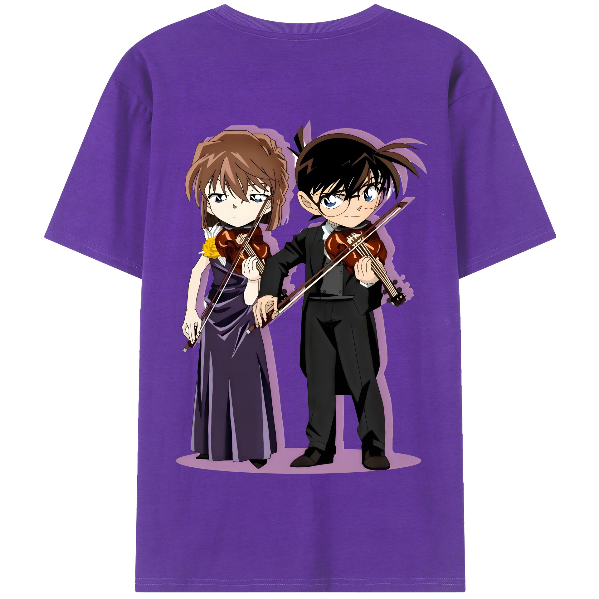 （画像用） 名探偵コナン 灰原 哀 はいばら あい Detective Conan Anita Hailey、Vi Graythorn Haibara Ai 綿100％半袖Tシャツ（背面プリント）