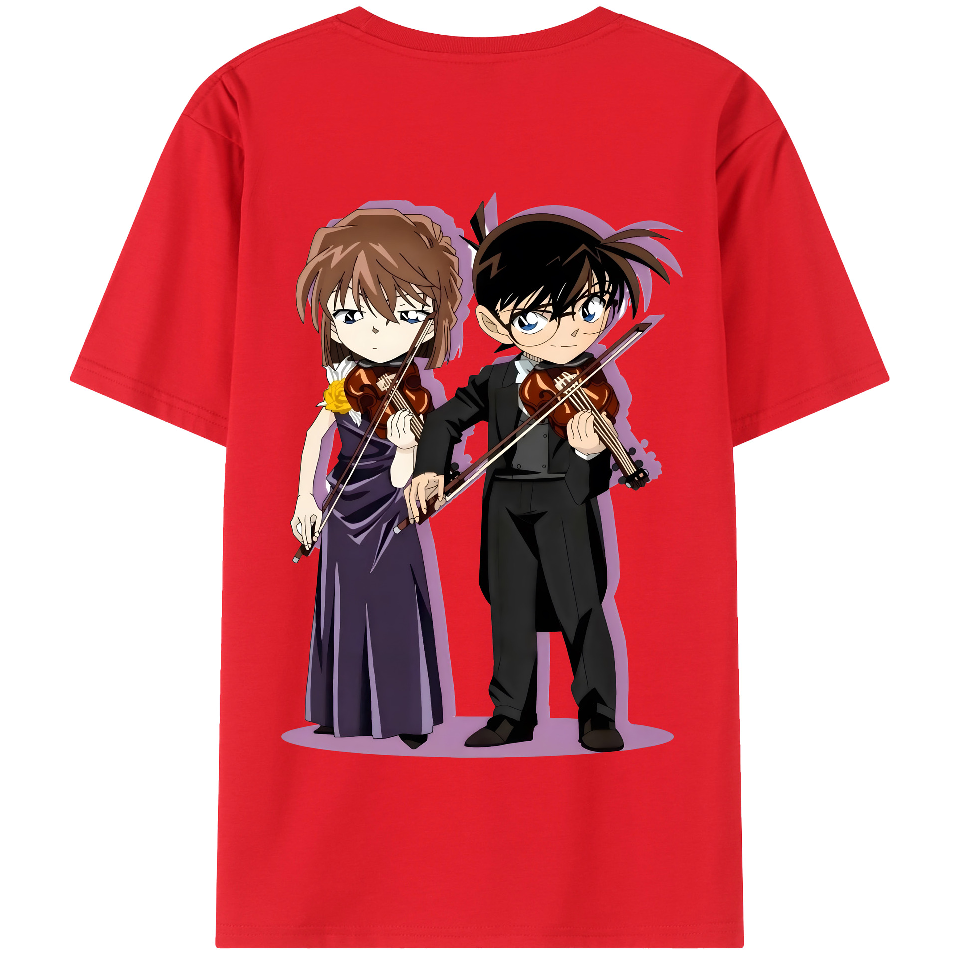 （画像用） 名探偵コナン 灰原 哀 はいばら あい Detective Conan Anita Hailey、Vi Graythorn Haibara Ai 綿100％半袖Tシャツ（背面プリント）