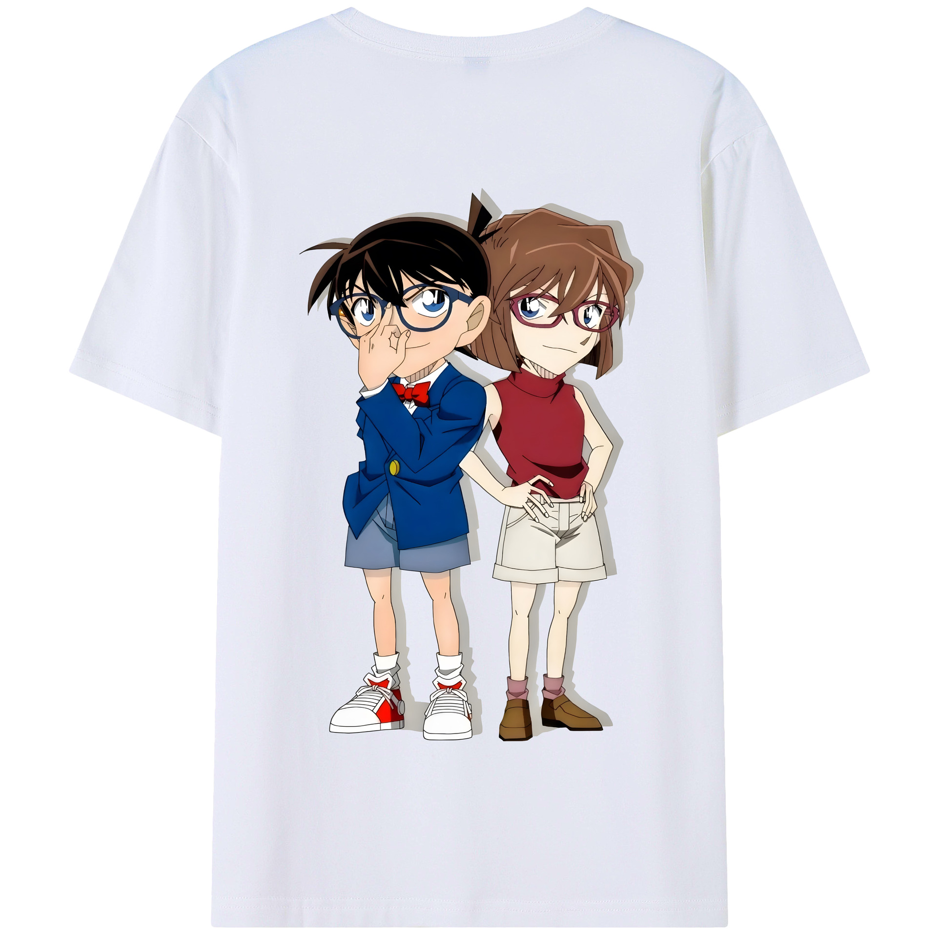 （画像用） 名探偵コナン 灰原 哀 はいばら あい Detective Conan Anita Hailey、Vi Graythorn Haibara Ai 綿100％半袖Tシャツ（背面プリント）