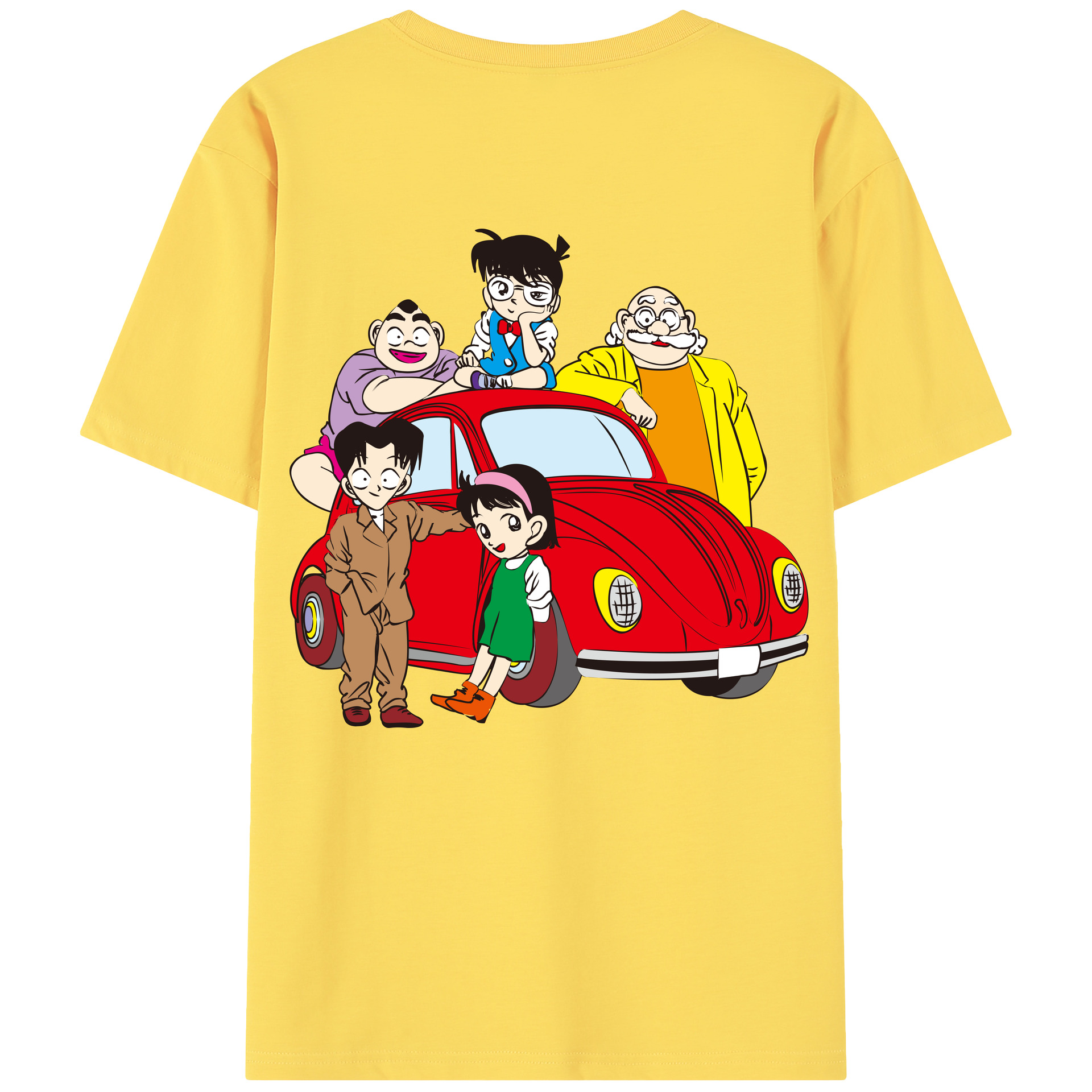 （画像用） 名探偵コナン Detective Conan 綿100％半袖Tシャツ（背面プリント）
