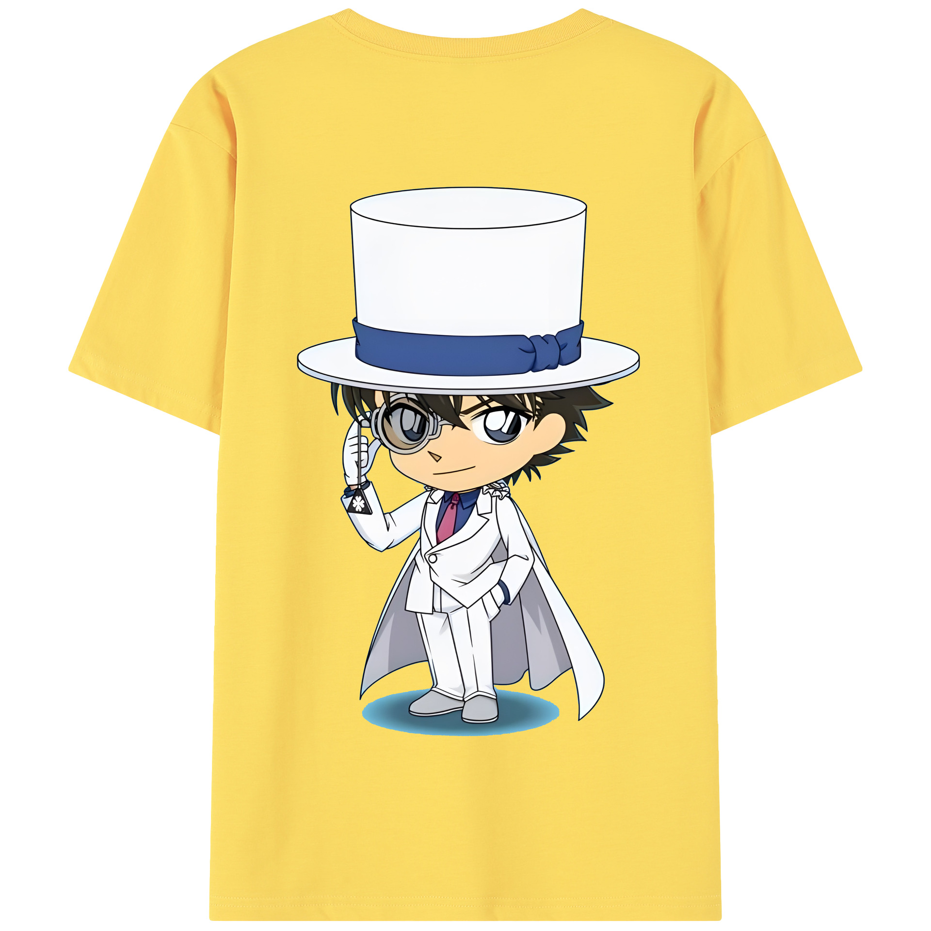 （画像用） 名探偵コナン くろば かいと Detective Conan Kuroba Kaito 綿100％半袖Tシャツ（背面プリント）