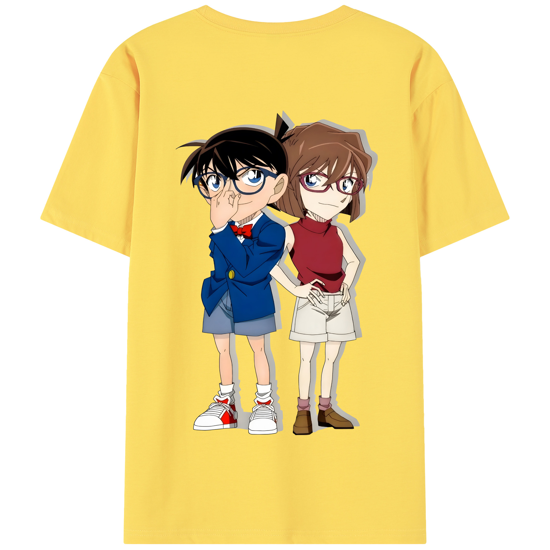 （画像用） 名探偵コナン 灰原 哀 はいばら あい Detective Conan Anita Hailey、Vi Graythorn Haibara Ai 綿100％半袖Tシャツ（背面プリント）
