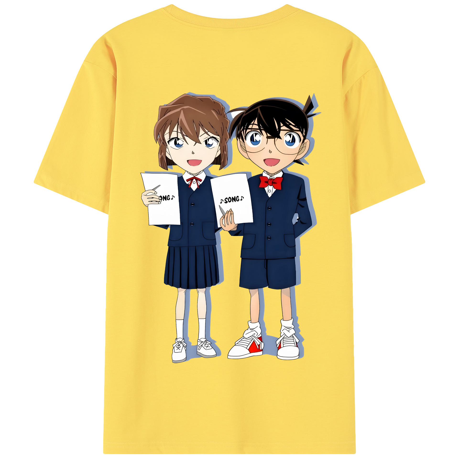 （画像用） 名探偵コナン 灰原 哀 はいばら あい Detective Conan Anita Hailey、Vi Graythorn Haibara Ai 綿100％半袖Tシャツ（背面プリント）