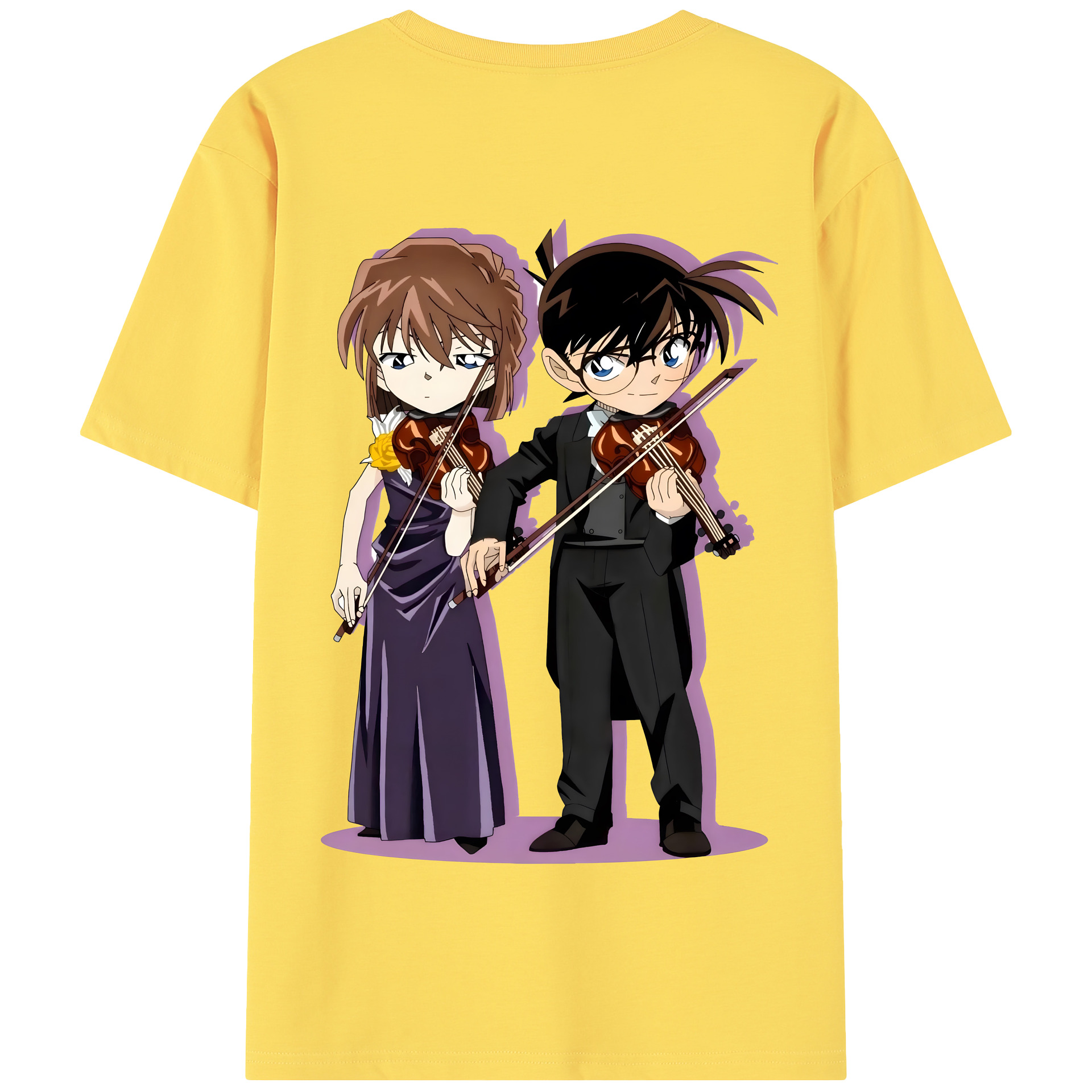 （画像用） 名探偵コナン 灰原 哀 はいばら あい Detective Conan Anita Hailey、Vi Graythorn Haibara Ai 綿100％半袖Tシャツ（背面プリント）