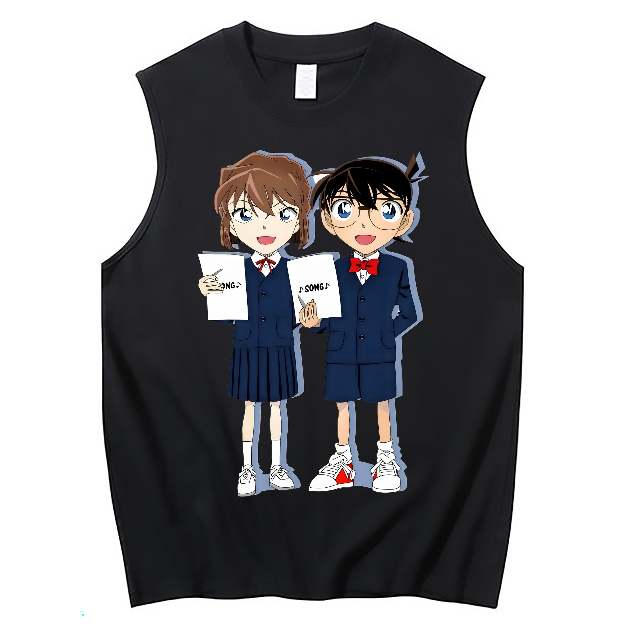 （画像用） 名探偵コナン 灰原 哀 はいばら あい Detective Conan Anita Hailey、Vi Graythorn Haibara Ai コットン100％タンクトップ（フロントプリント）