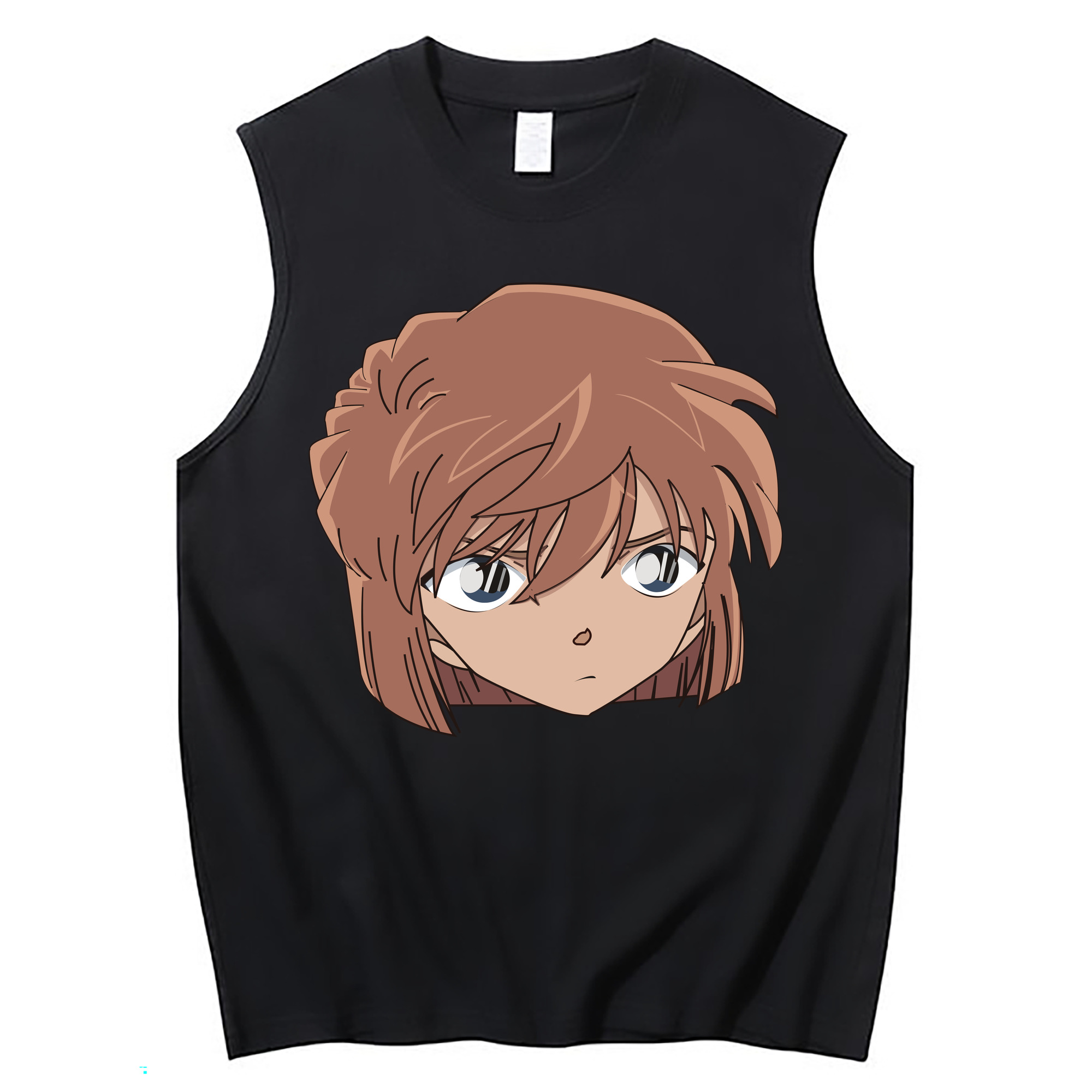 （画像用） 名探偵コナン 灰原 哀 はいばら あい Detective Conan Anita Hailey、Vi Graythorn Haibara Ai コットン100％タンクトップ（フロントプリント）
