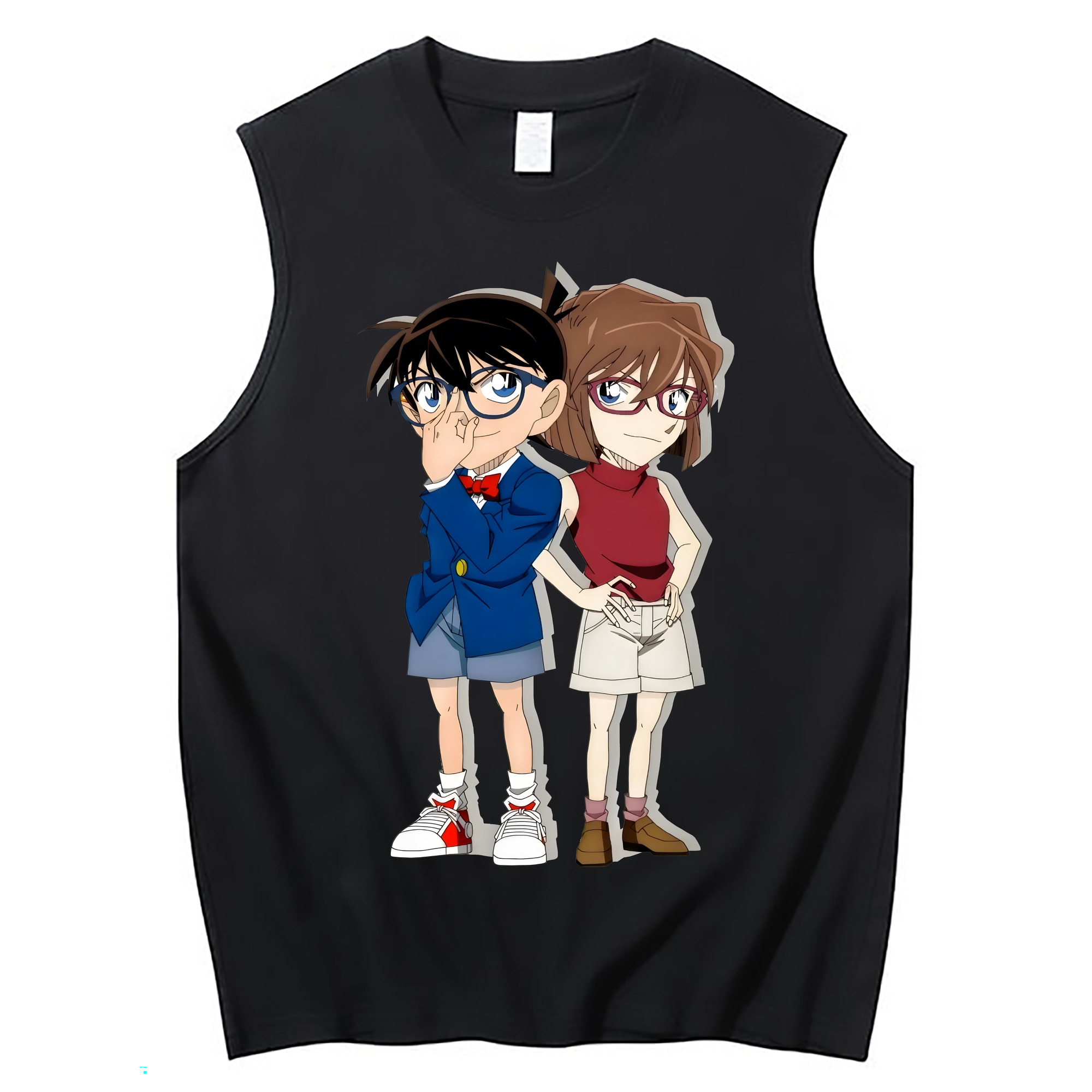 （画像用） 名探偵コナン 灰原 哀 はいばら あい Detective Conan Anita Hailey、Vi Graythorn Haibara Ai コットン100％タンクトップ（フロントプリント）
