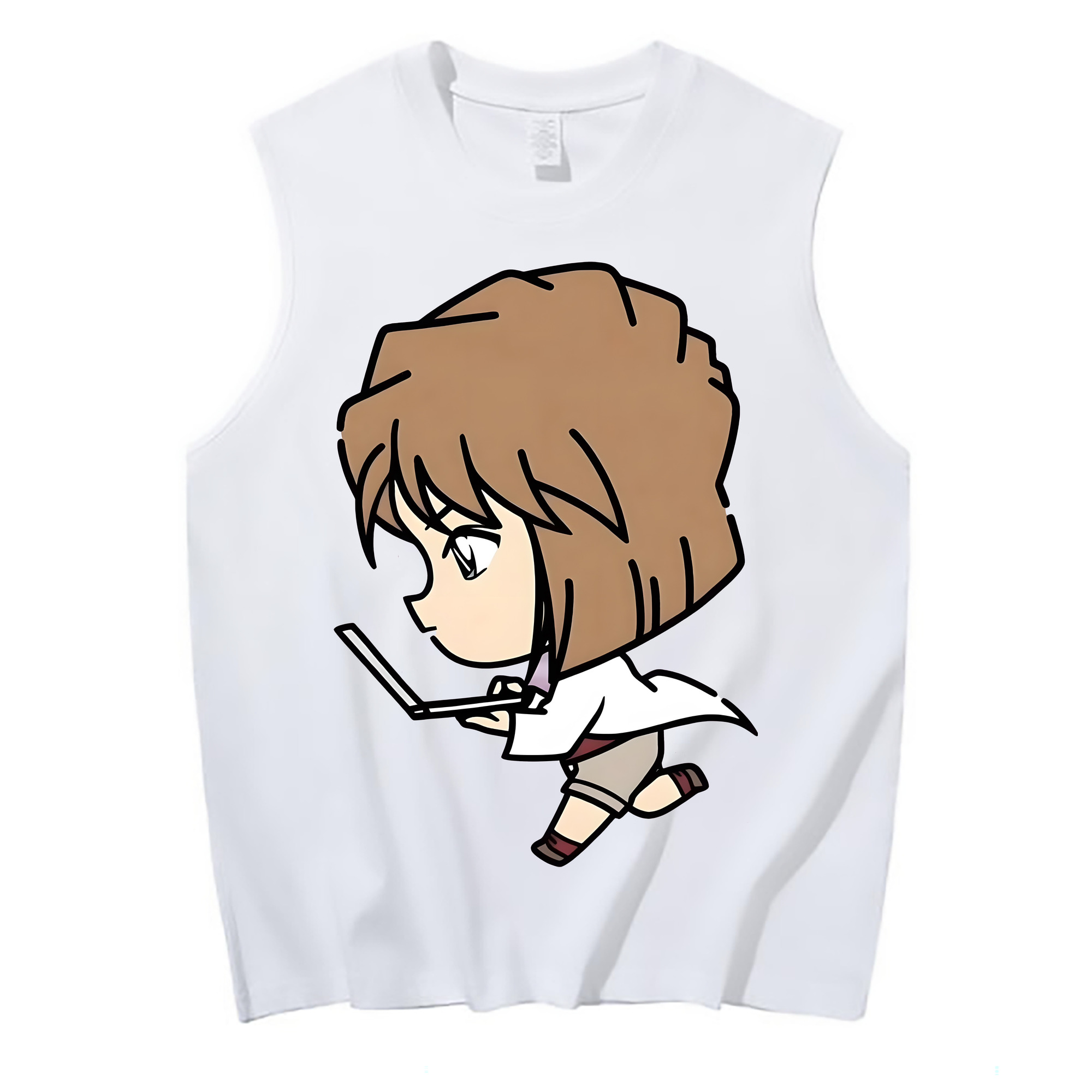 （画像用） 名探偵コナン 灰原 哀 はいばら あい Detective Conan Anita Hailey、Vi Graythorn Haibara Ai コットン100％タンクトップ（フロントプリント）