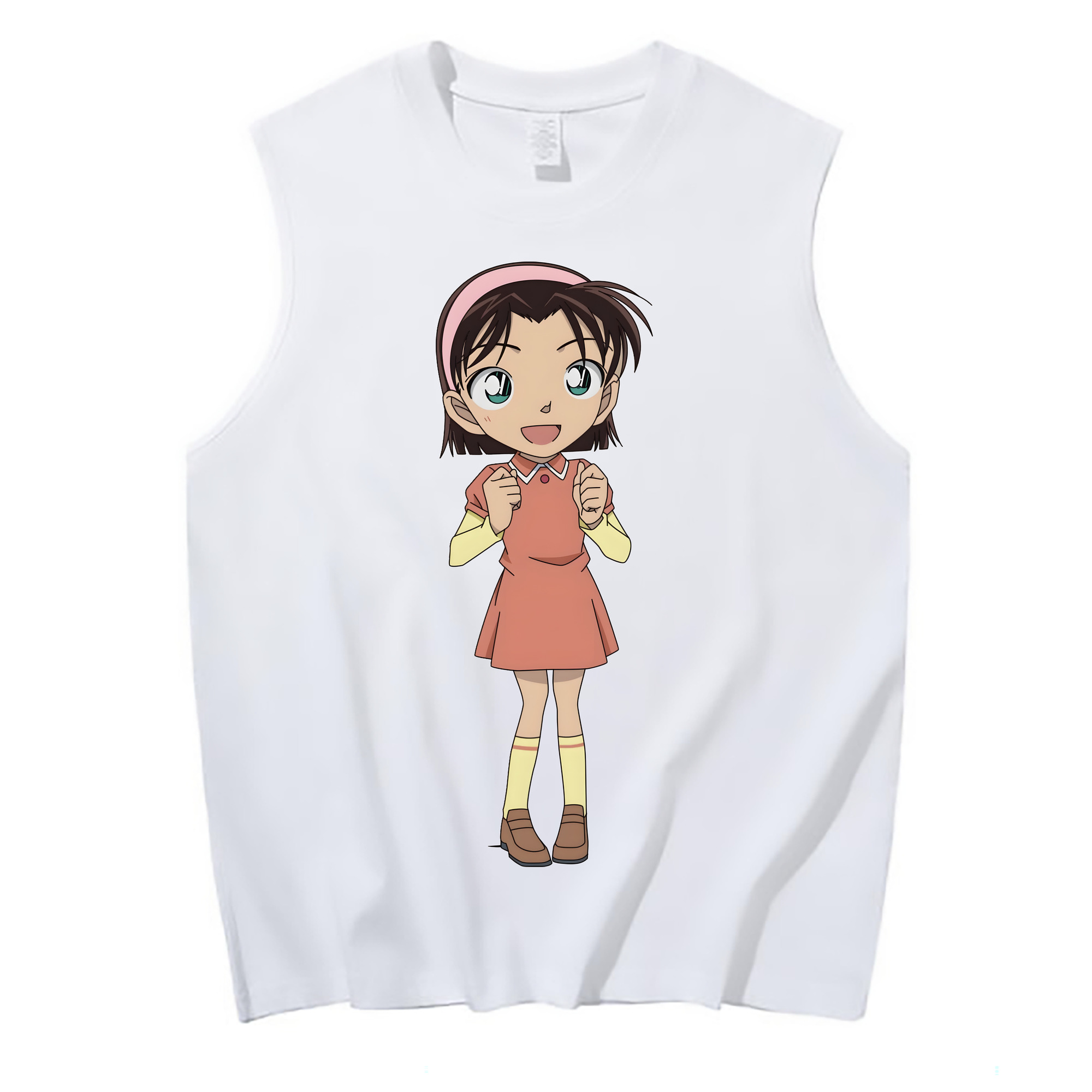 （画像用） 名探偵コナン 吉田 歩美 よしだ あゆみ Detective Conan my Yeager コットン100％タンクトップ（フロントプリント）