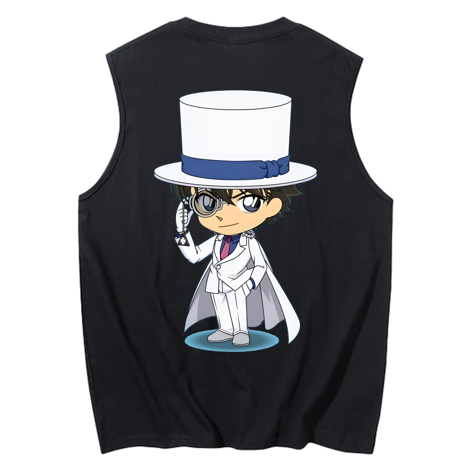 （画像用） 名探偵コナン くろば かいと Detective Conan Kuroba Kaito コットン100％タンクトップ（背面プリント）