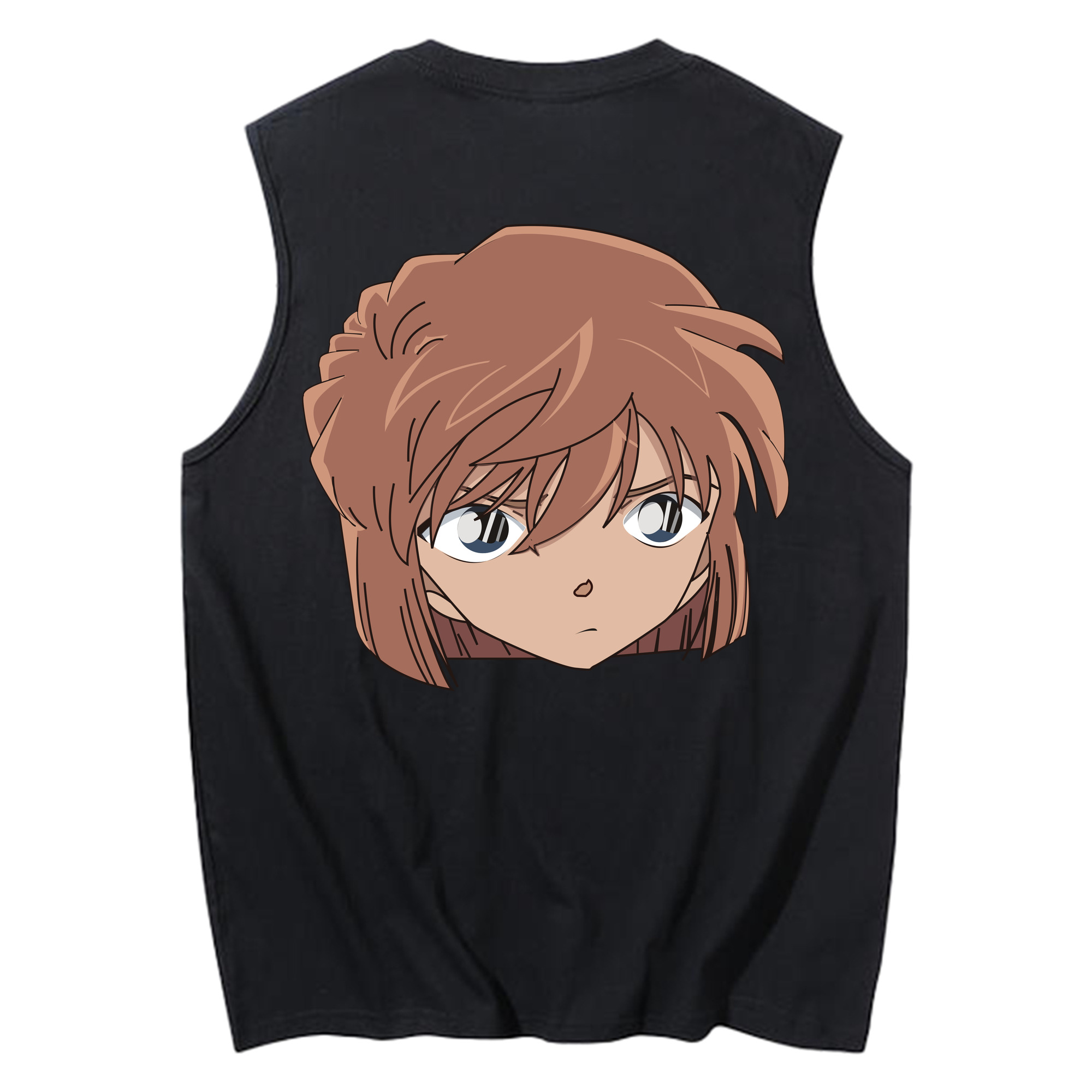 （画像用） 名探偵コナン 灰原 哀 はいばら あい Detective Conan Anita Hailey、Vi Graythorn Haibara Ai コットン100％タンクトップ（背面プリント）