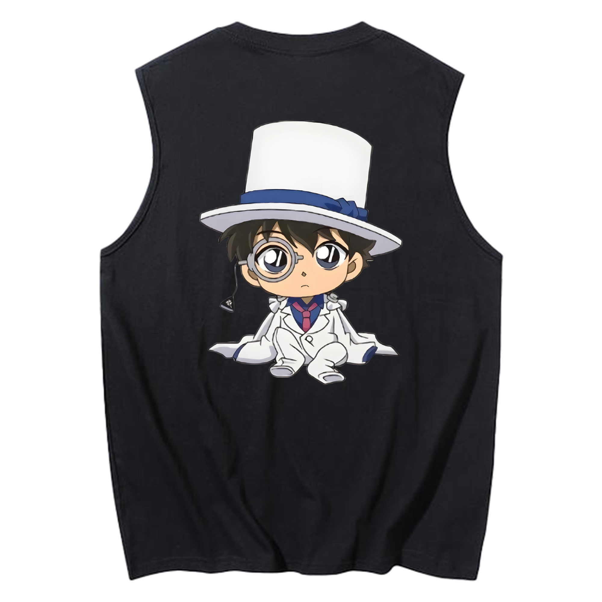 （画像用） 名探偵コナン くろば かいと Detective Conan Kuroba Kaito コットン100％タンクトップ（背面プリント）