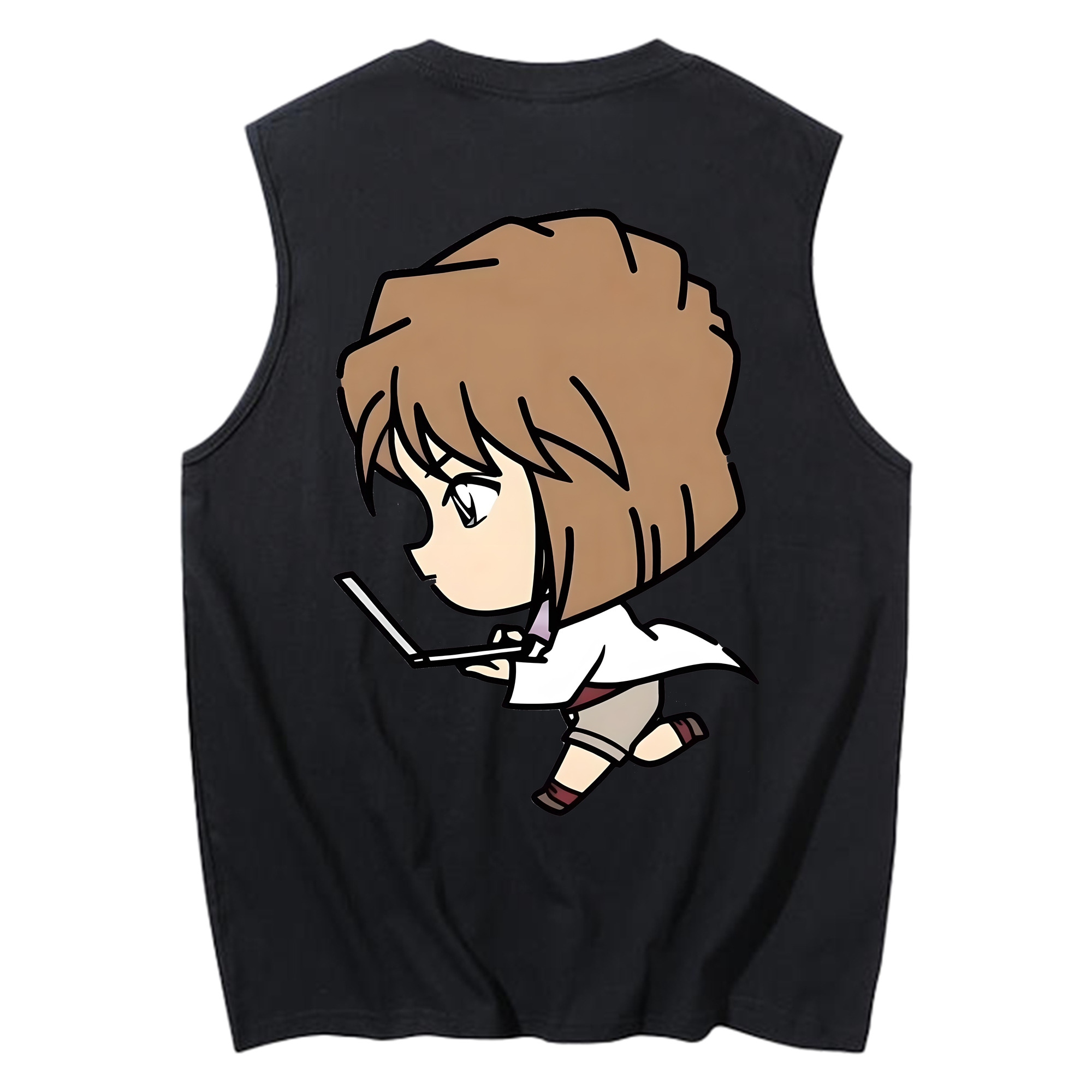 （画像用） 名探偵コナン 灰原 哀 はいばら あい Detective Conan Anita Hailey、Vi Graythorn Haibara Ai コットン100％タンクトップ（背面プリント）