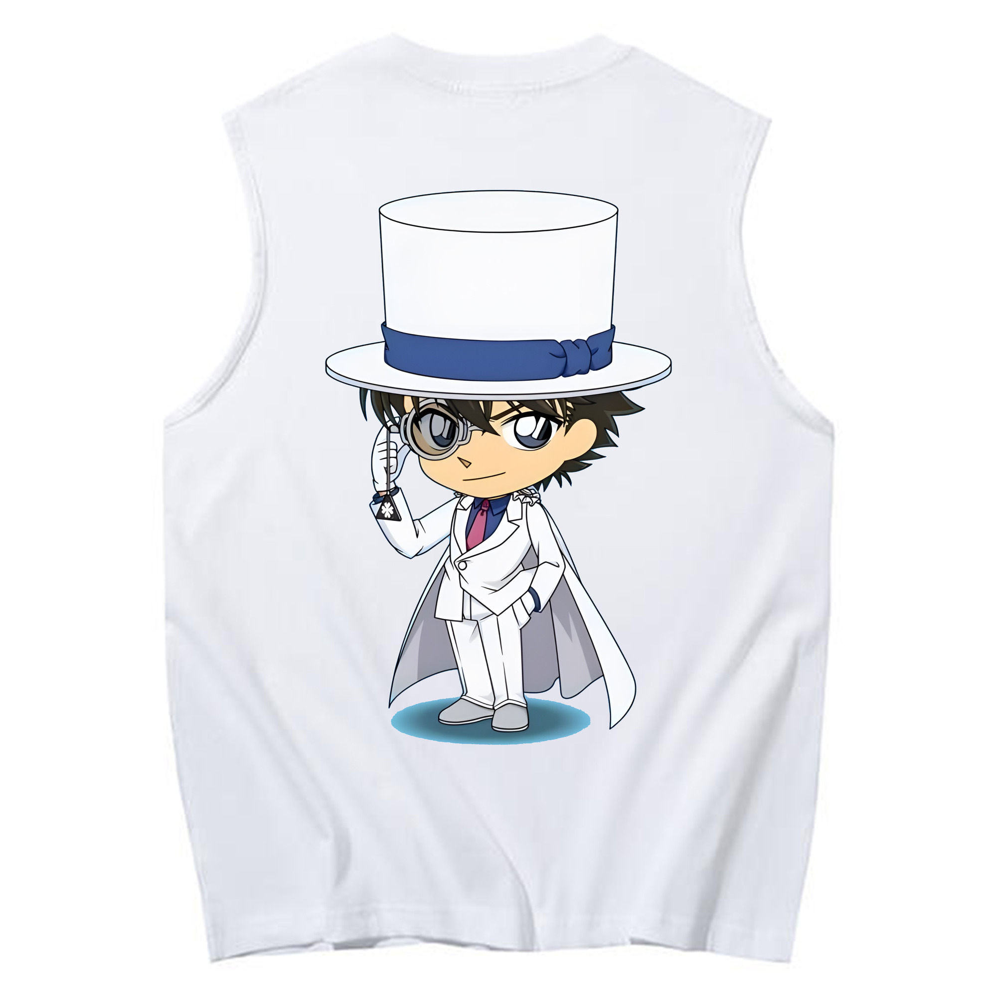 （画像用） 名探偵コナン くろば かいと Detective Conan Kuroba Kaito コットン100％タンクトップ（背面プリント）