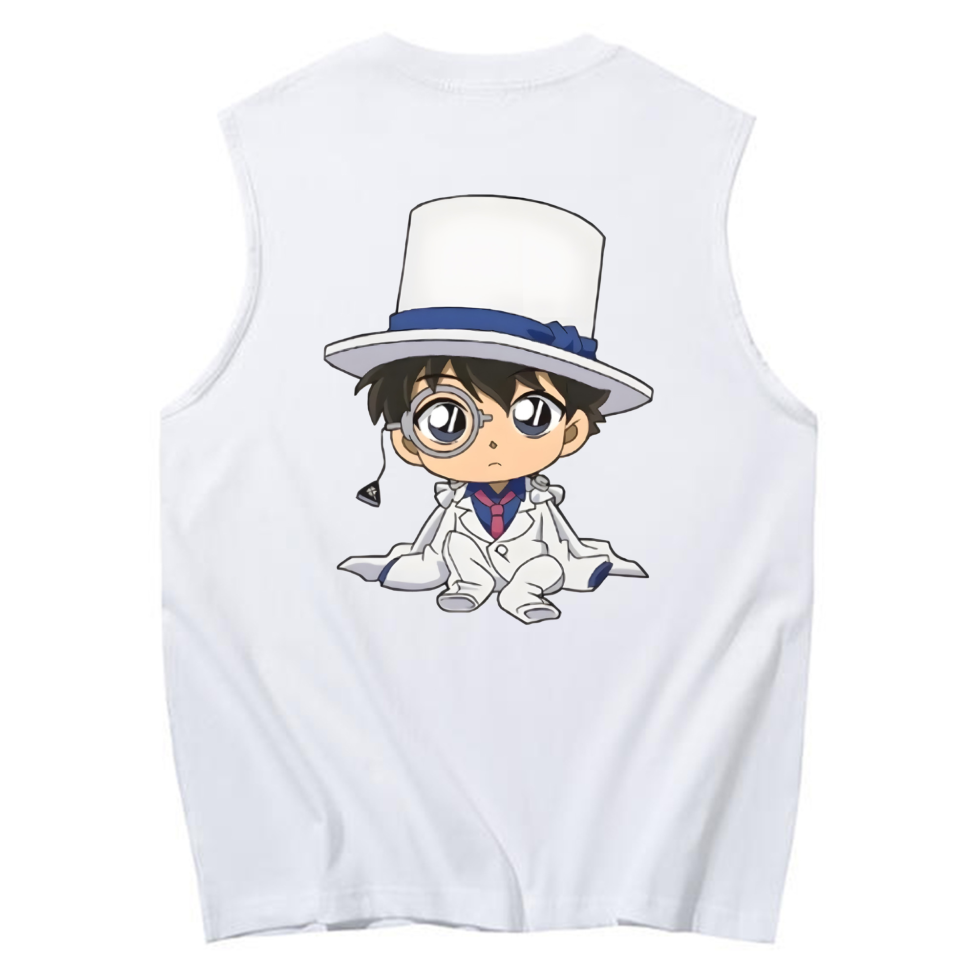 （画像用） 名探偵コナン くろば かいと Detective Conan Kuroba Kaito コットン100％タンクトップ（背面プリント）